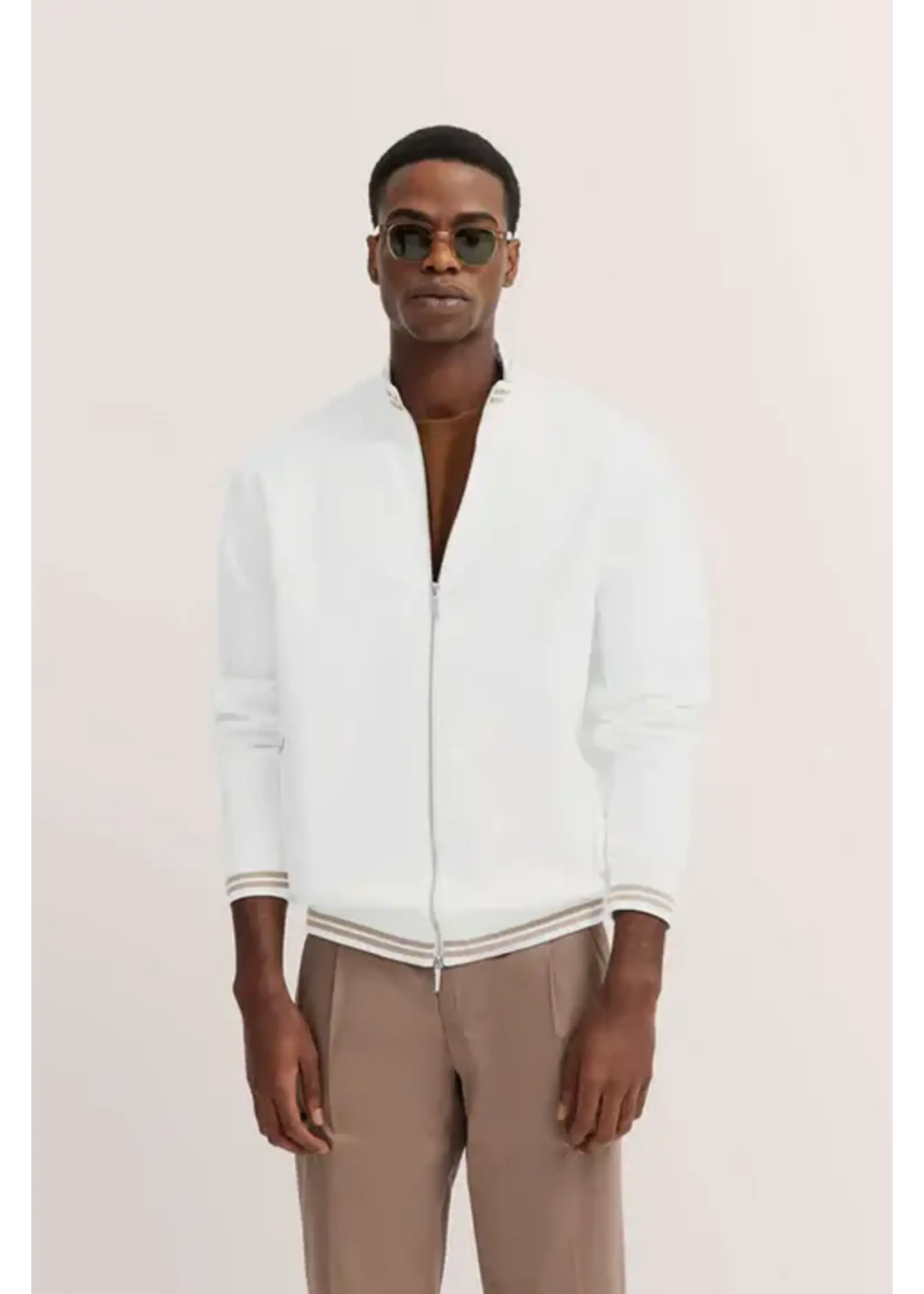 BUGATTI Veste en tricot avec fermeture éclair complète - 2 couleurs disponibles