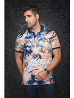AU NOIR Polo imprimé en coton mercerisé Harper - 2 couleurs disponibles