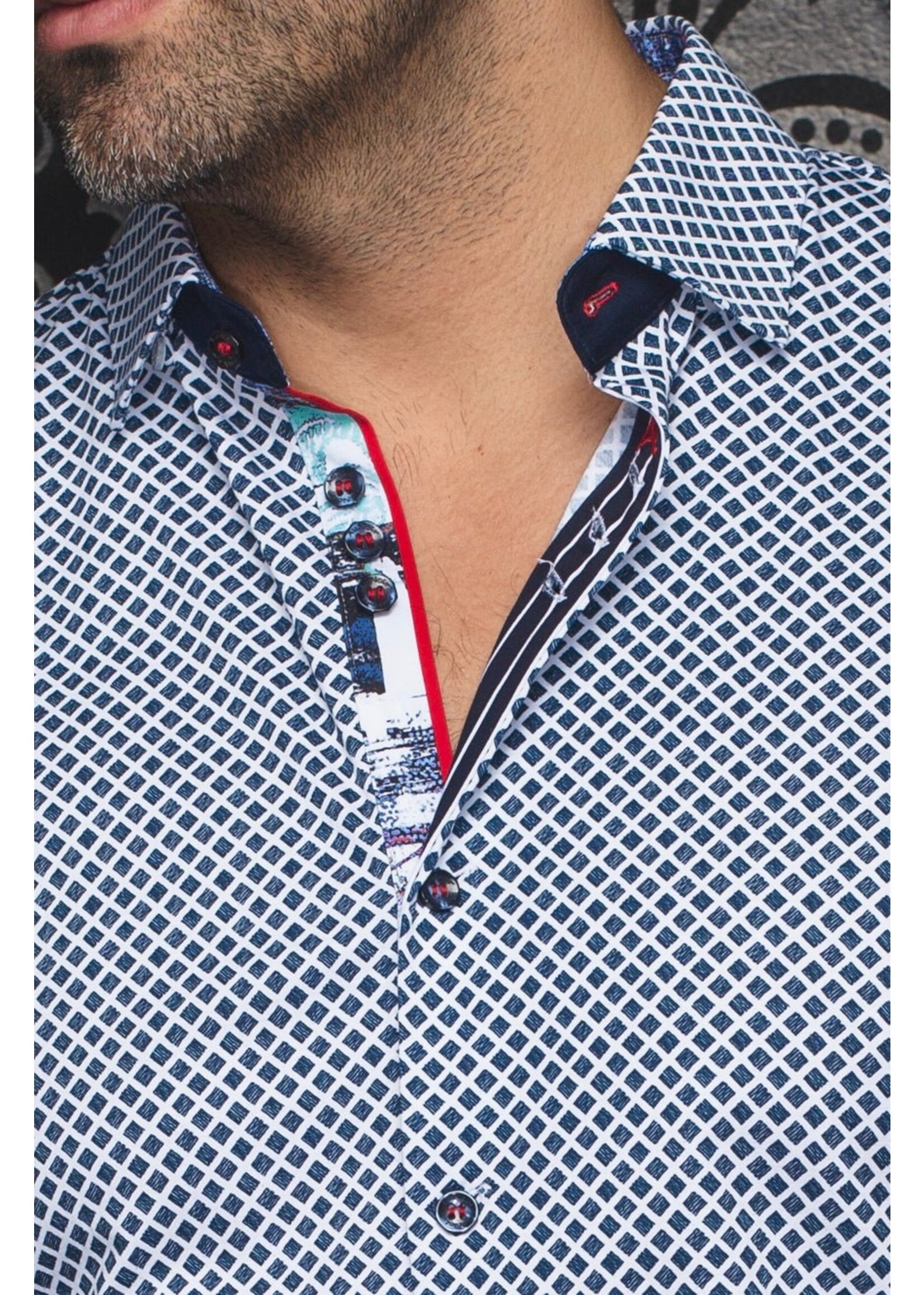 AU NOIR Chemise à manches courtes en coton extensible Terrano - 6 couleurs disponibles