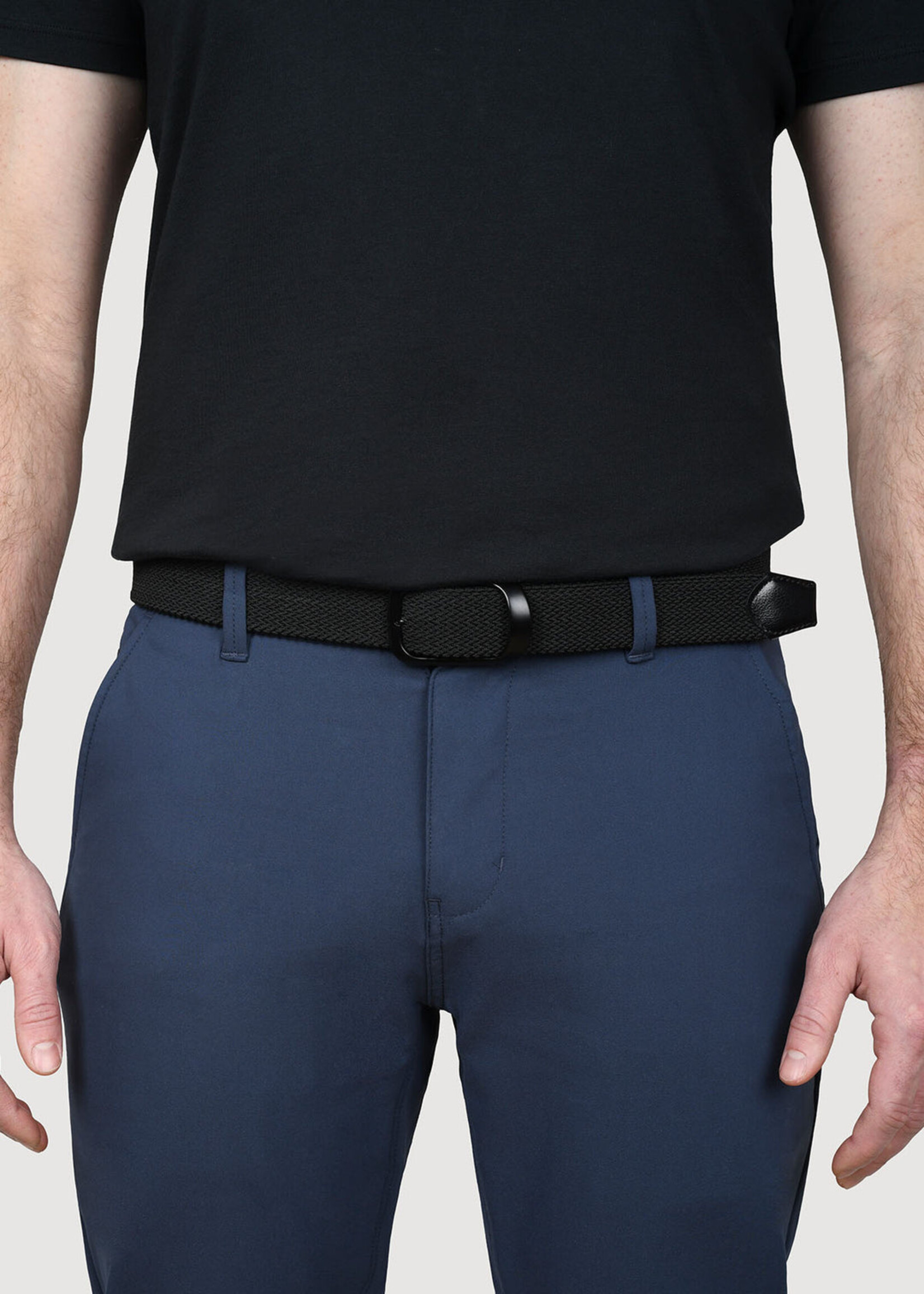 DUER Ceinture tressée extensible avec boucle noire pour homme - 1 couleur disponible