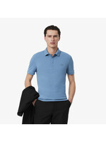 LACOSTE Polo Smart Paris en piqué de coton stretch pour homme-Bleu