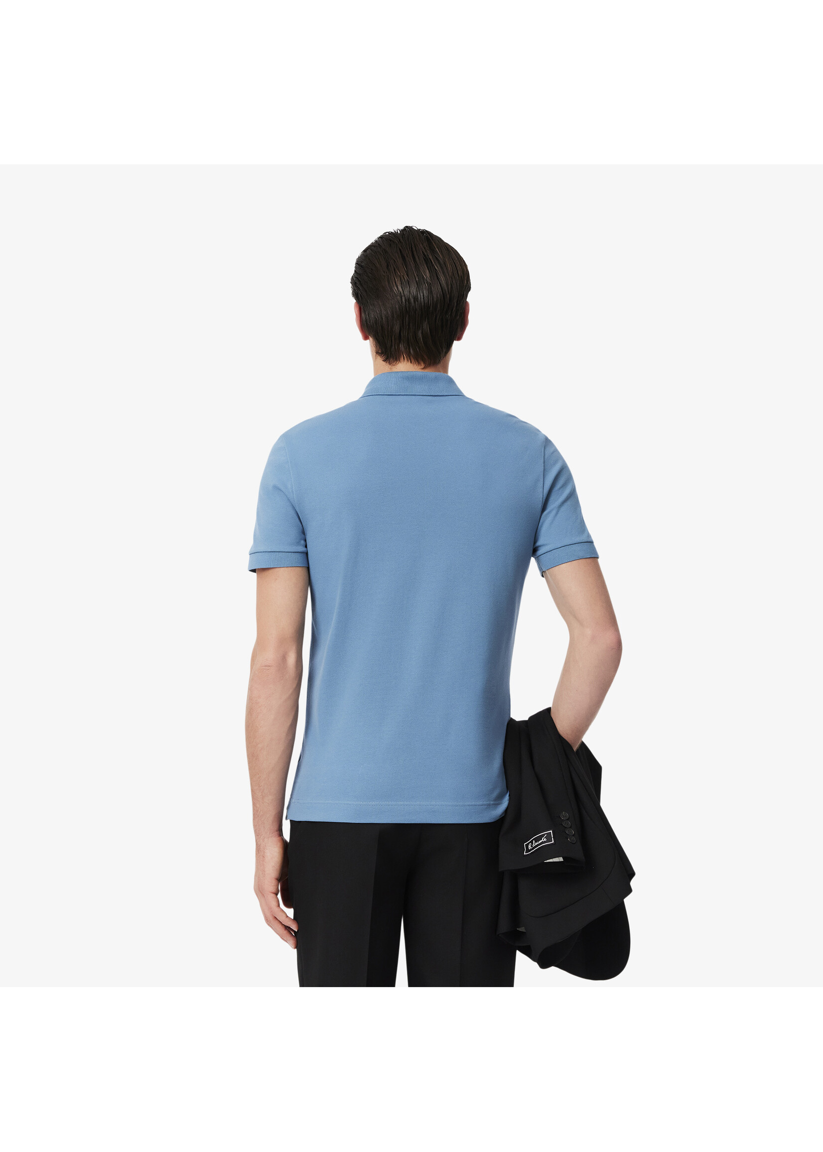 LACOSTE Polo Smart Paris en piqué de coton stretch pour homme-Bleu