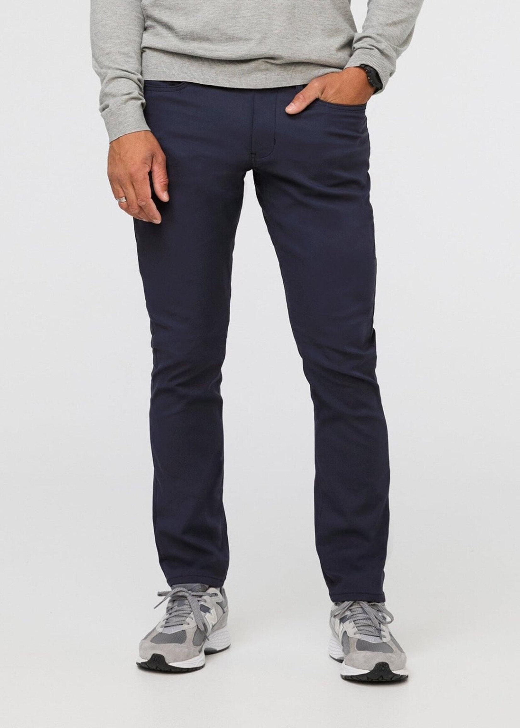 DUER Pantalon décontracté à 5 poches NuStretch pour homme - Marine