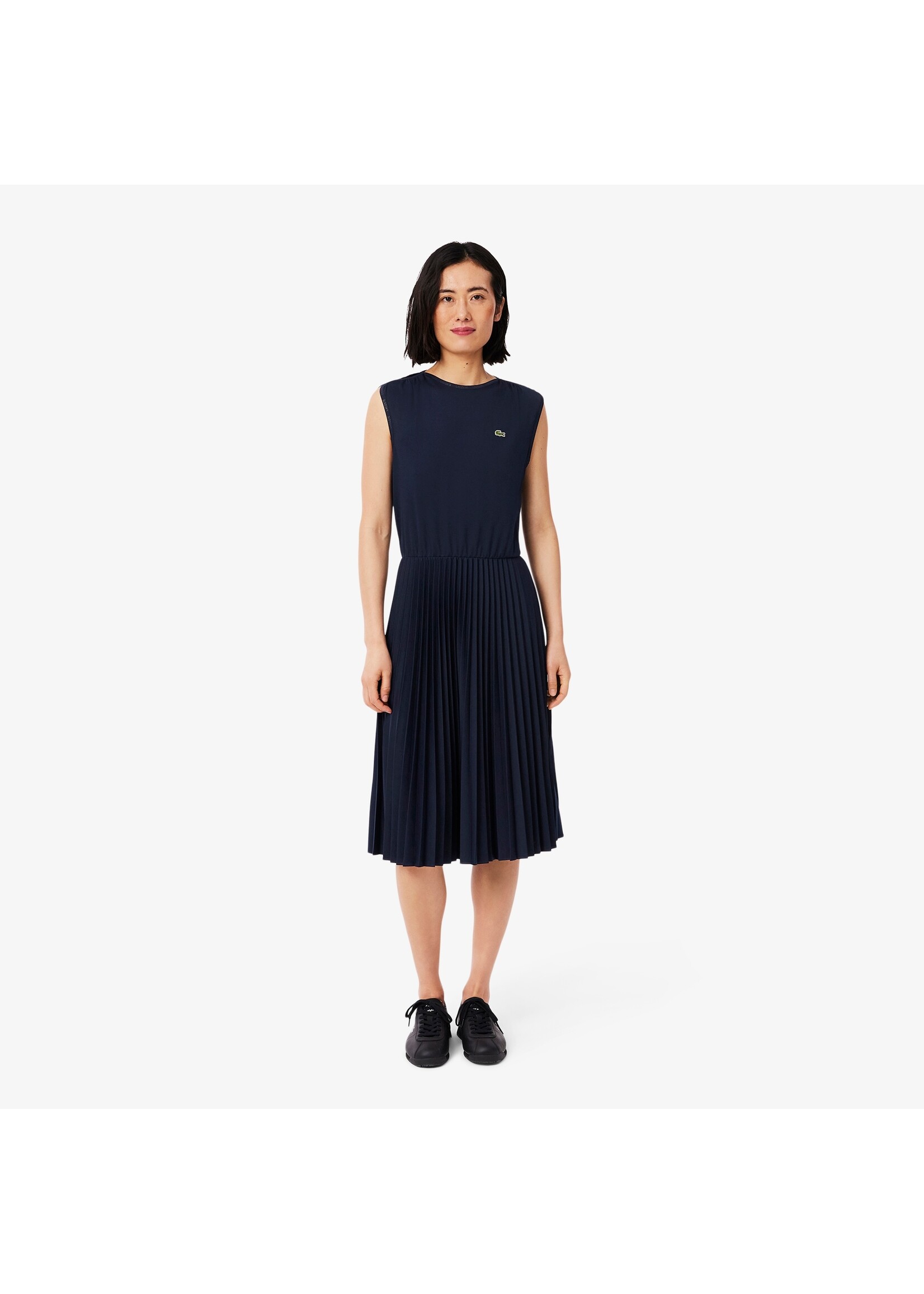 LACOSTE Women's Sleeveless Pleated Dress