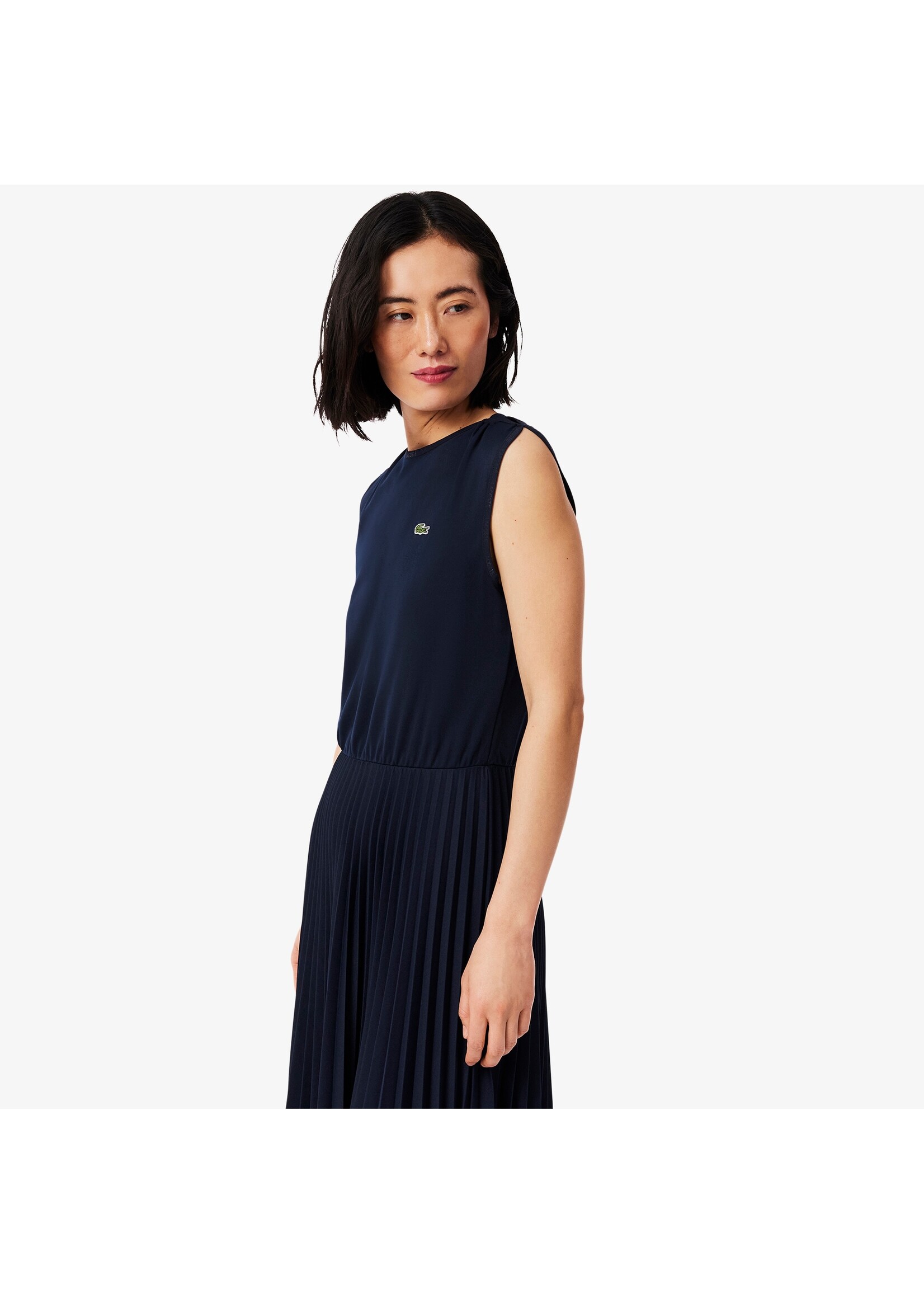 LACOSTE Women's Sleeveless Pleated Dress