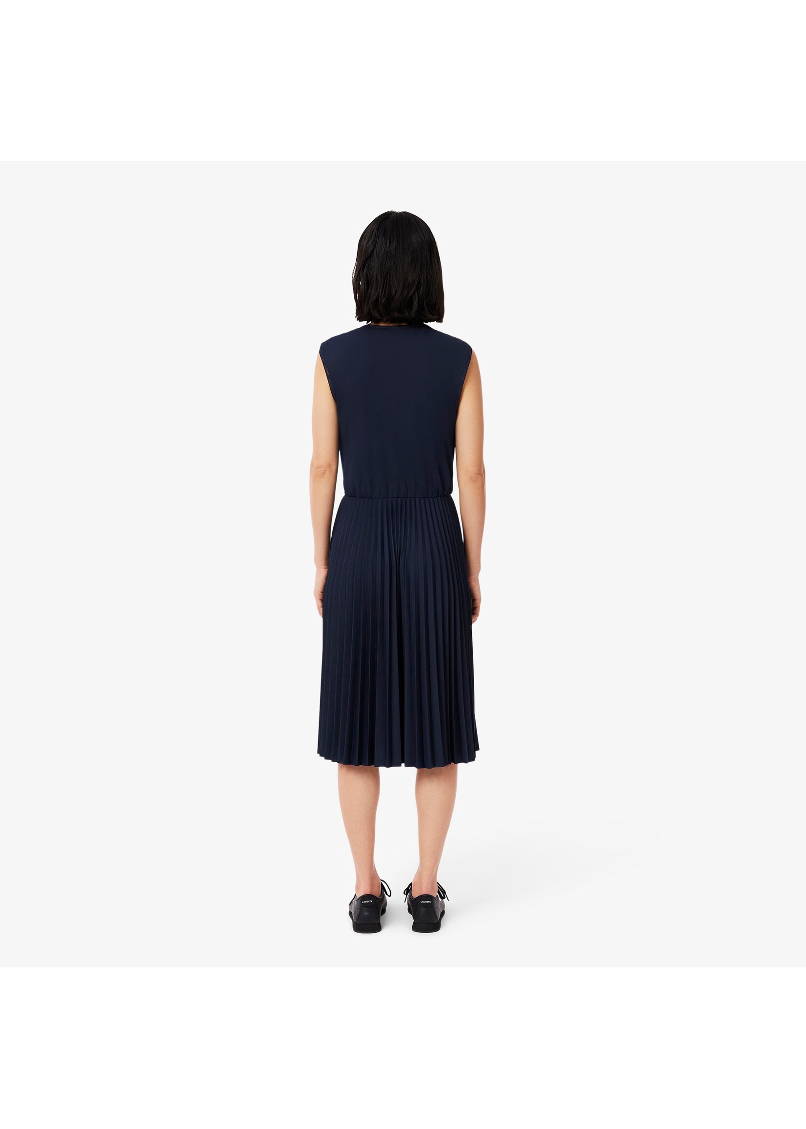 LACOSTE Women's Sleeveless Pleated Dress