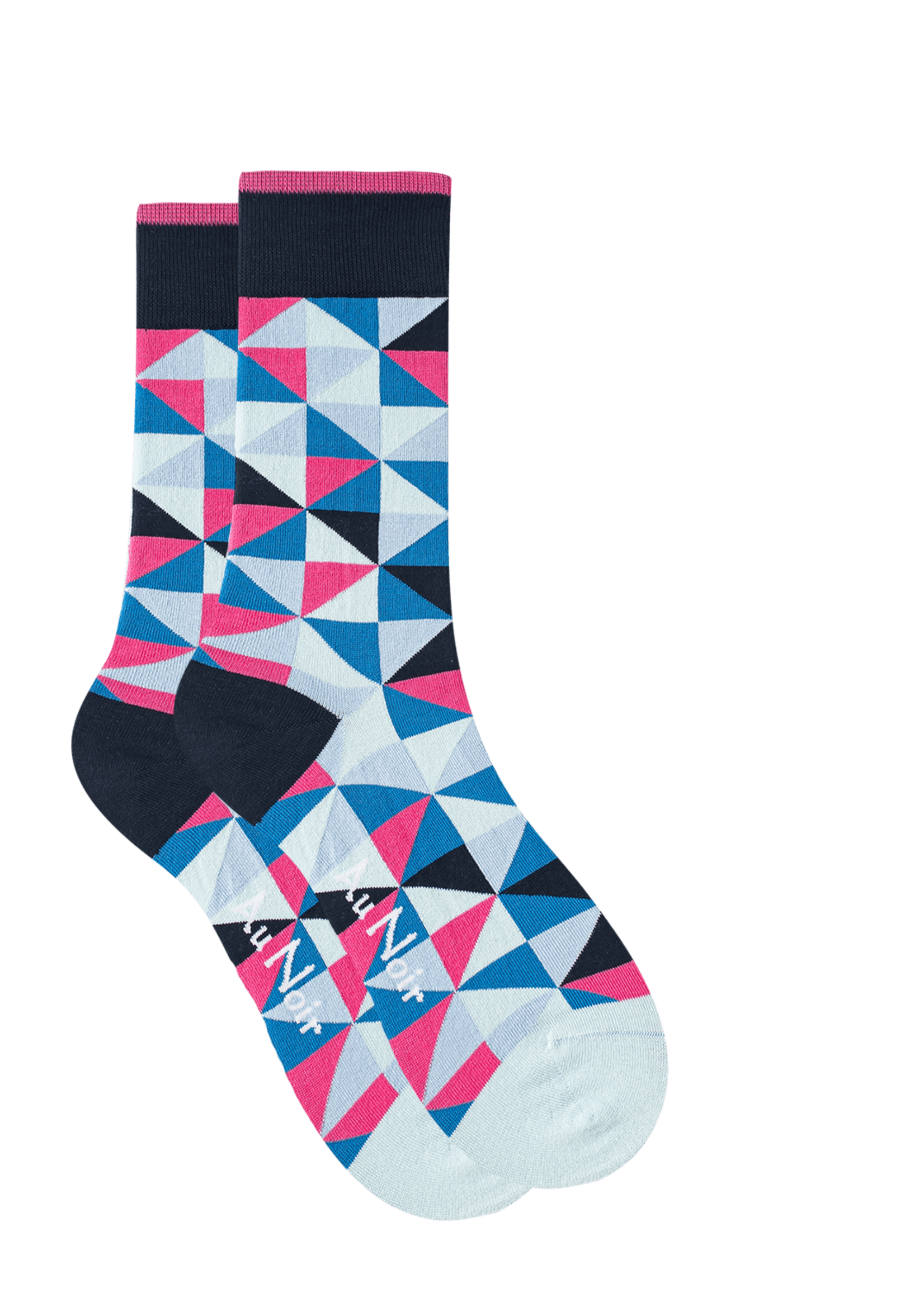 AU NOIR Colorful socks (pair) for men - Blue-Fuschia