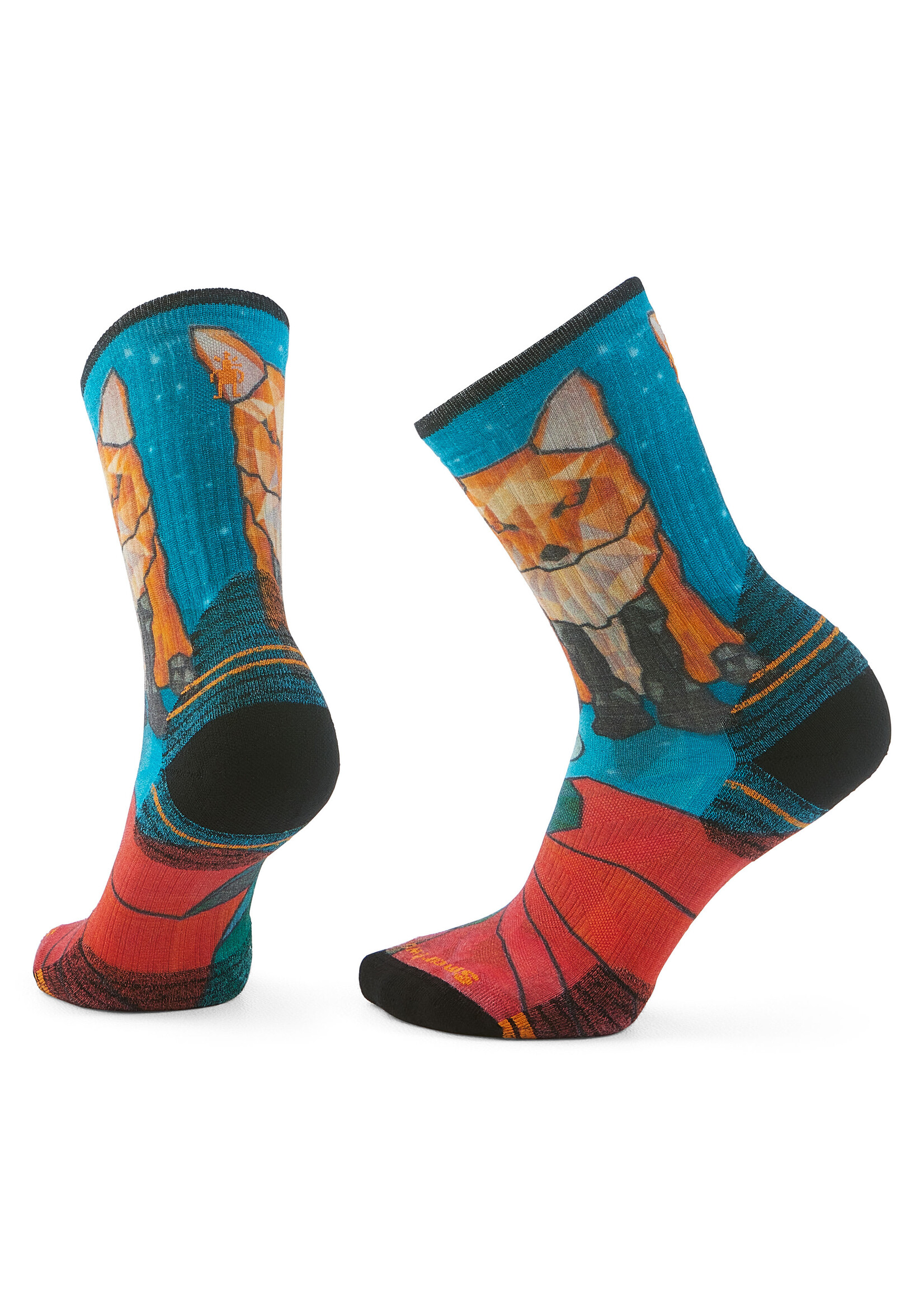 SMARTWOOL Women's Hike Geo Fox Print Crew Socks