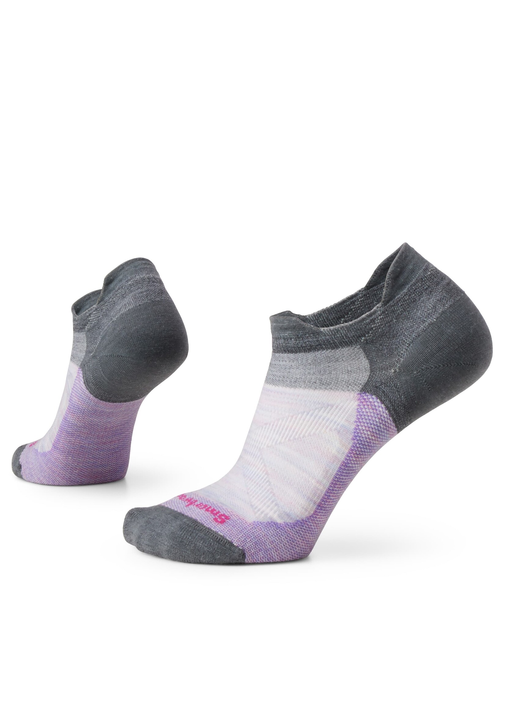 SMARTWOOL Socquette basse de vélo coussin zéro pour femme - Mauve éclipse