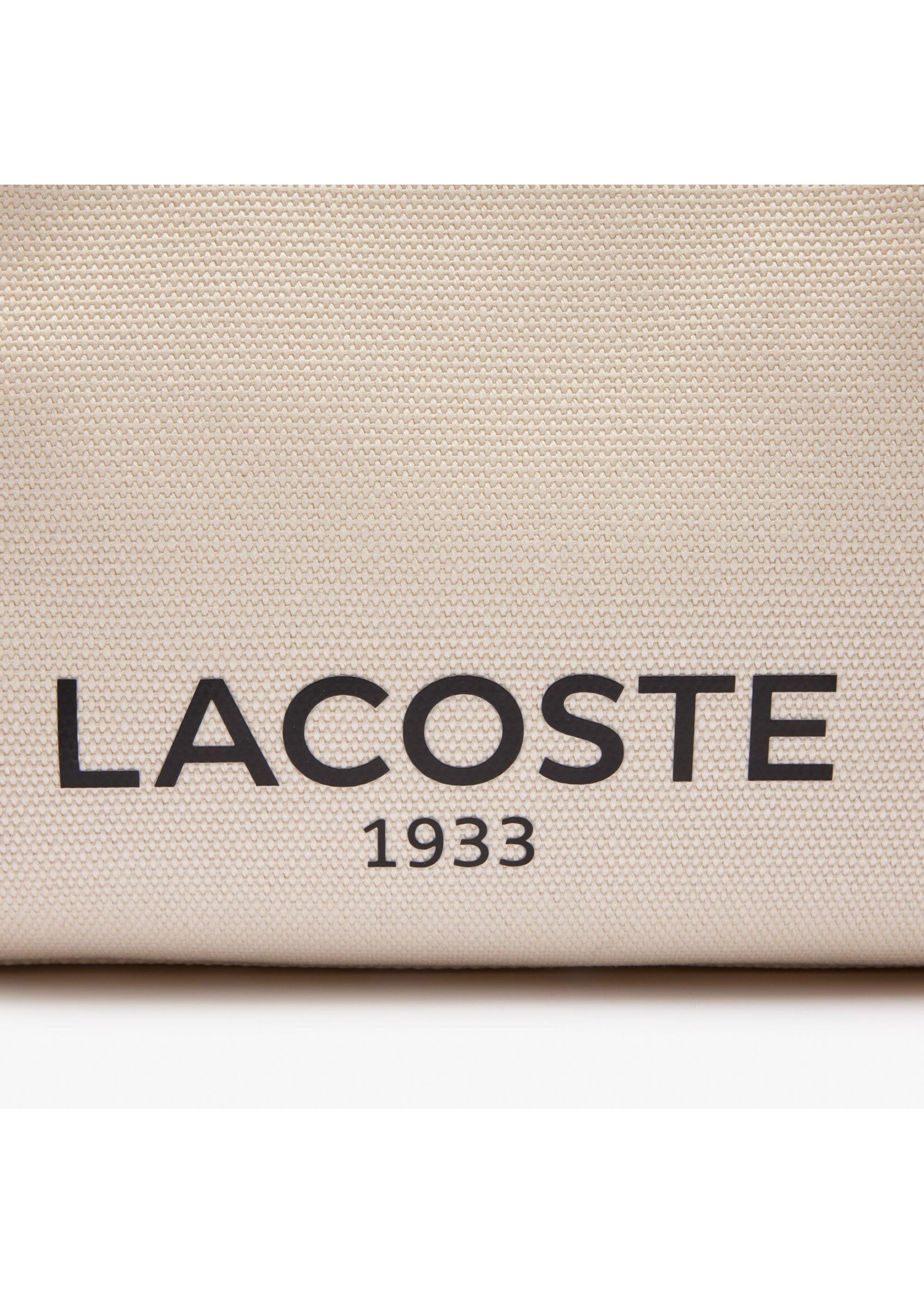 LACOSTE Small Heritage Canvas Tote