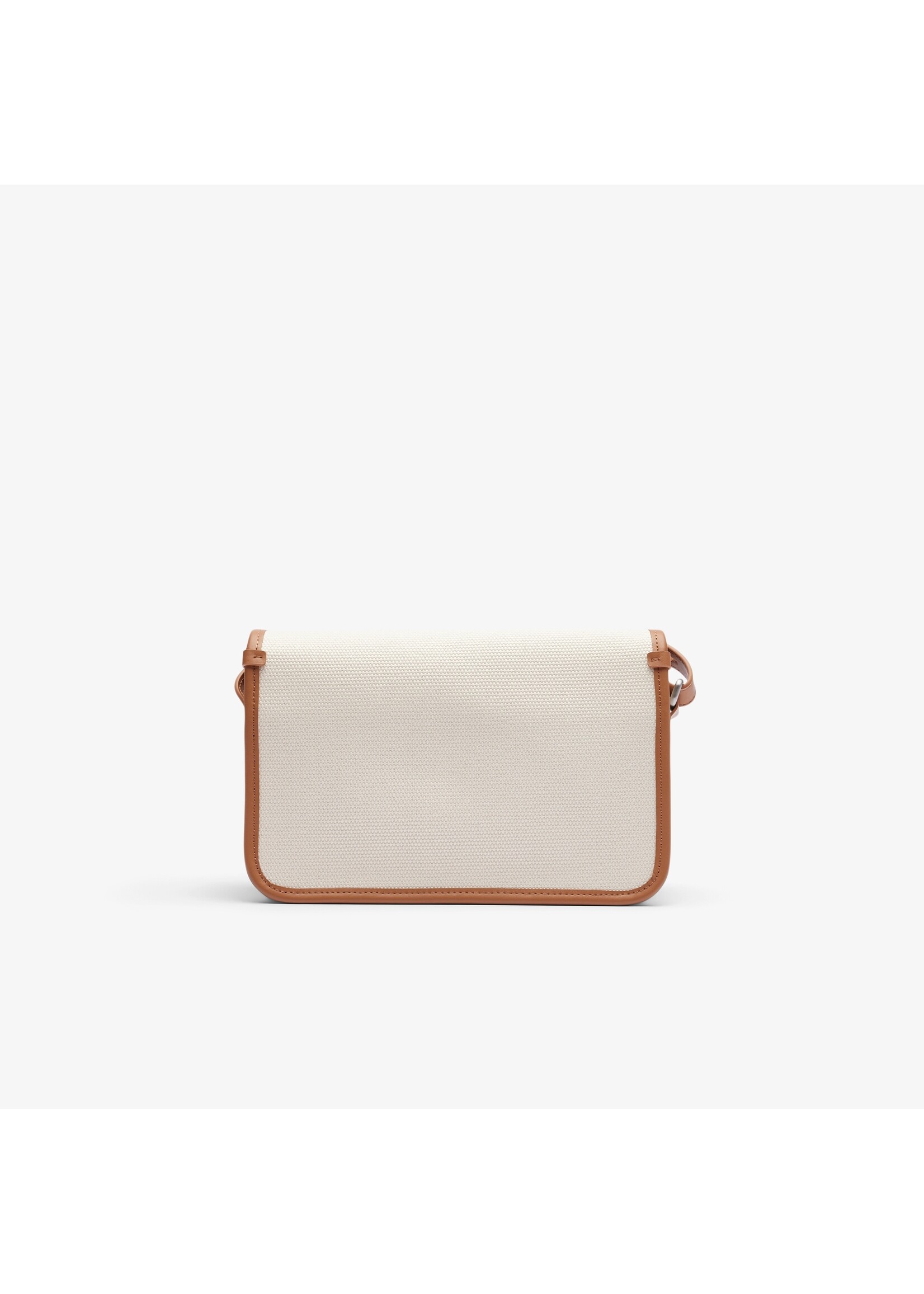 LACOSTE Sac à bandoulière en coton à rabat en toile Heritage-Naturel