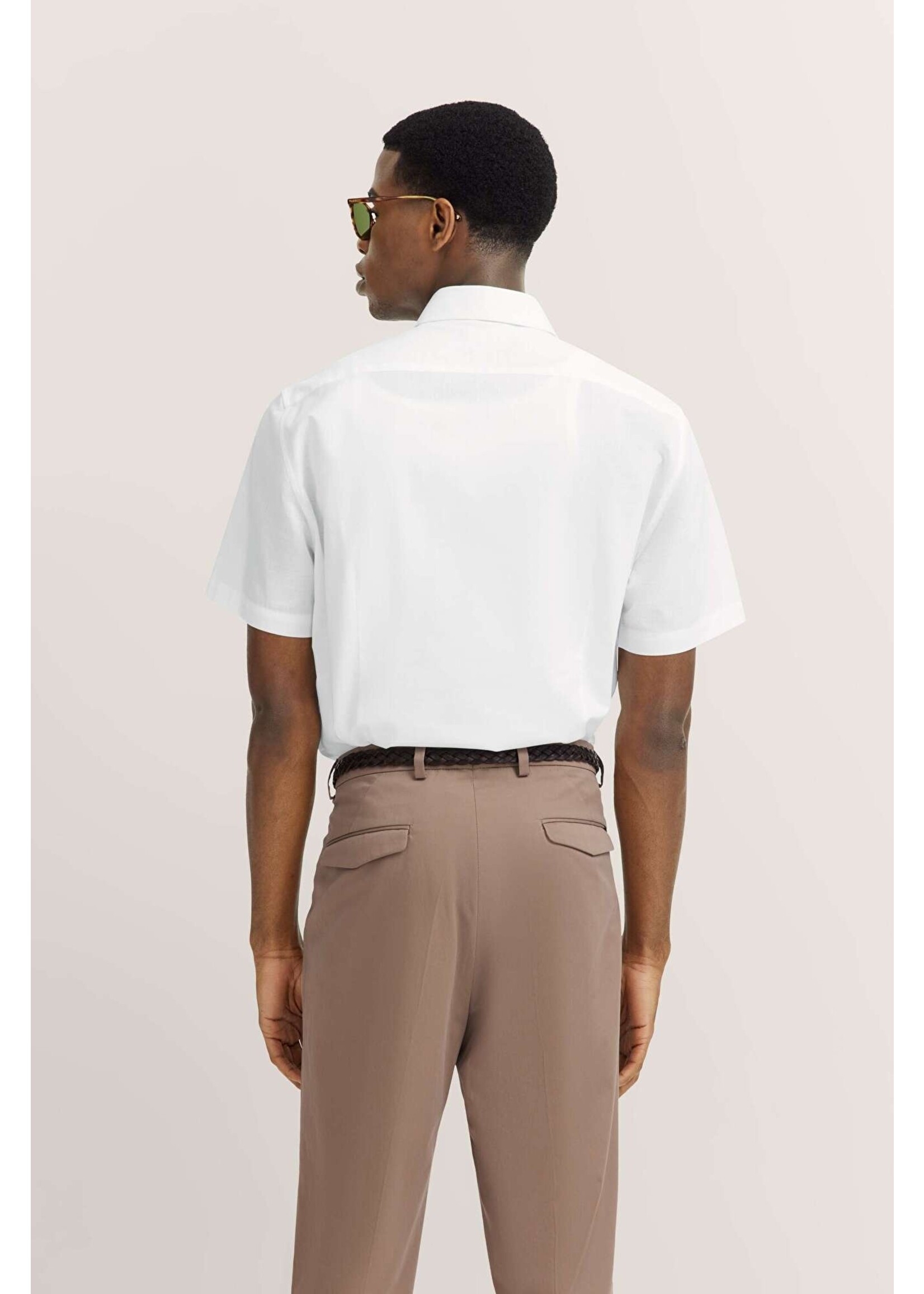 BUGATTI Chemise Bugatti MC unie à boutons au col