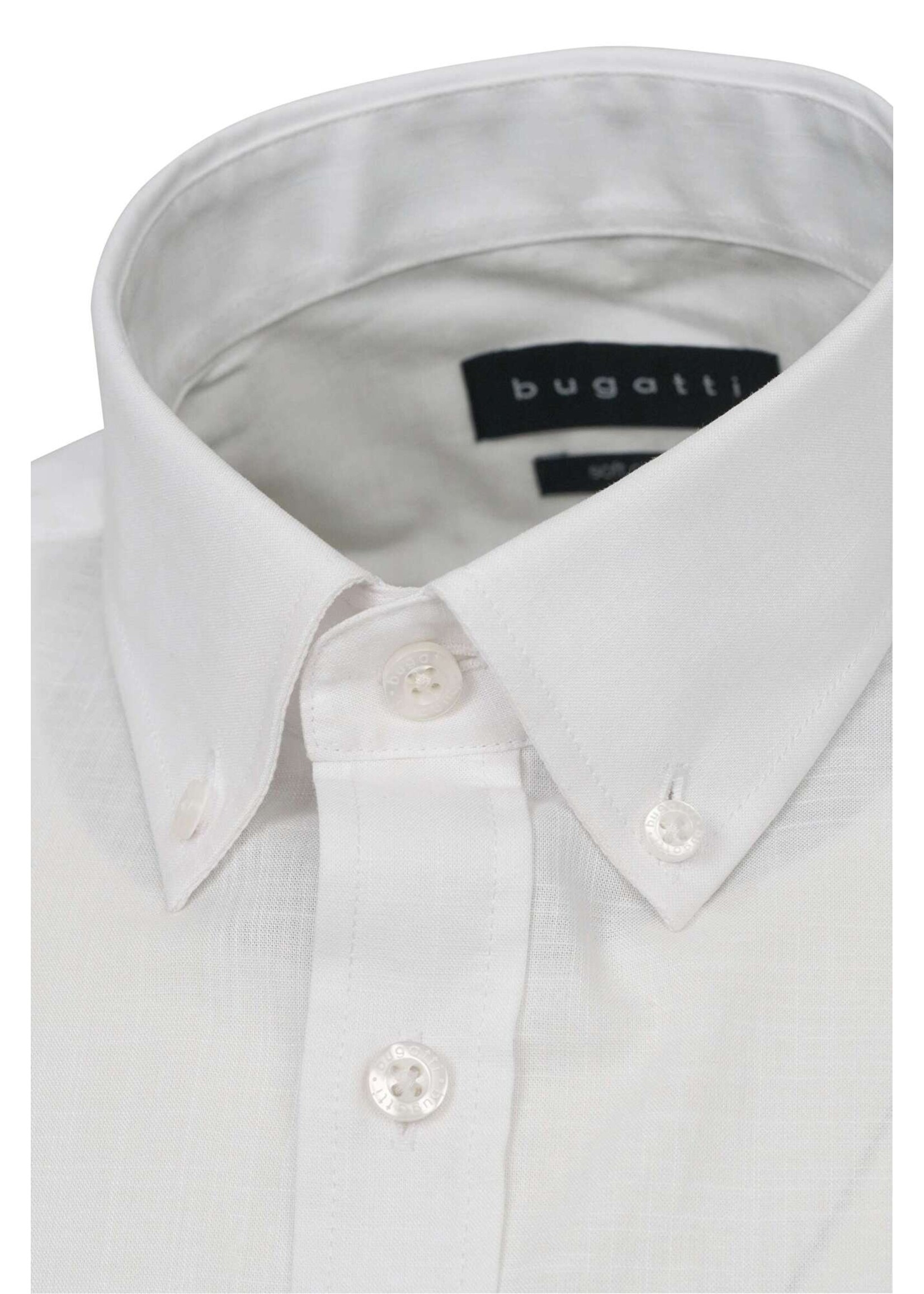 BUGATTI Chemise Bugatti MC unie à boutons au col