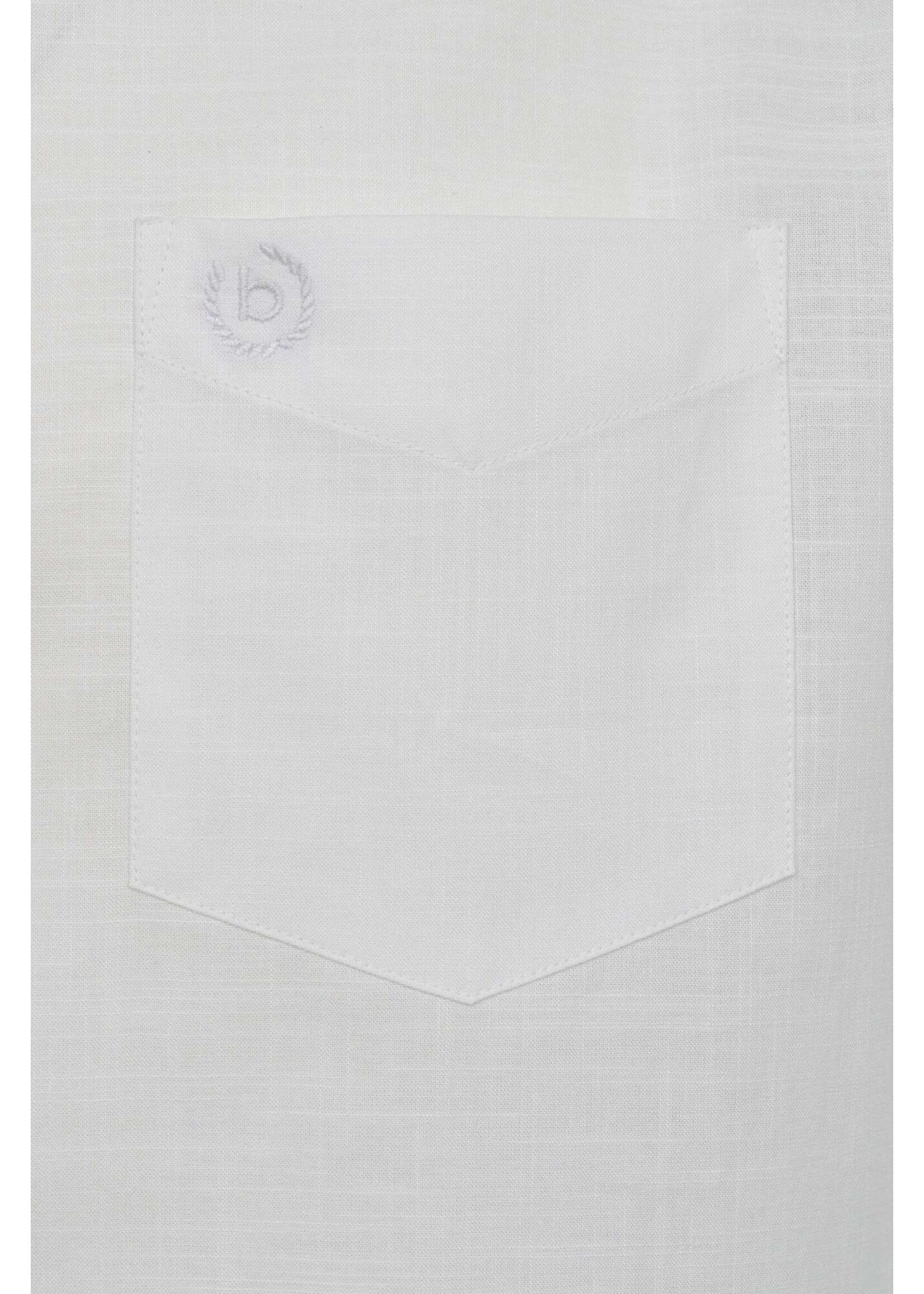 BUGATTI Chemise Bugatti MC unie à boutons au col
