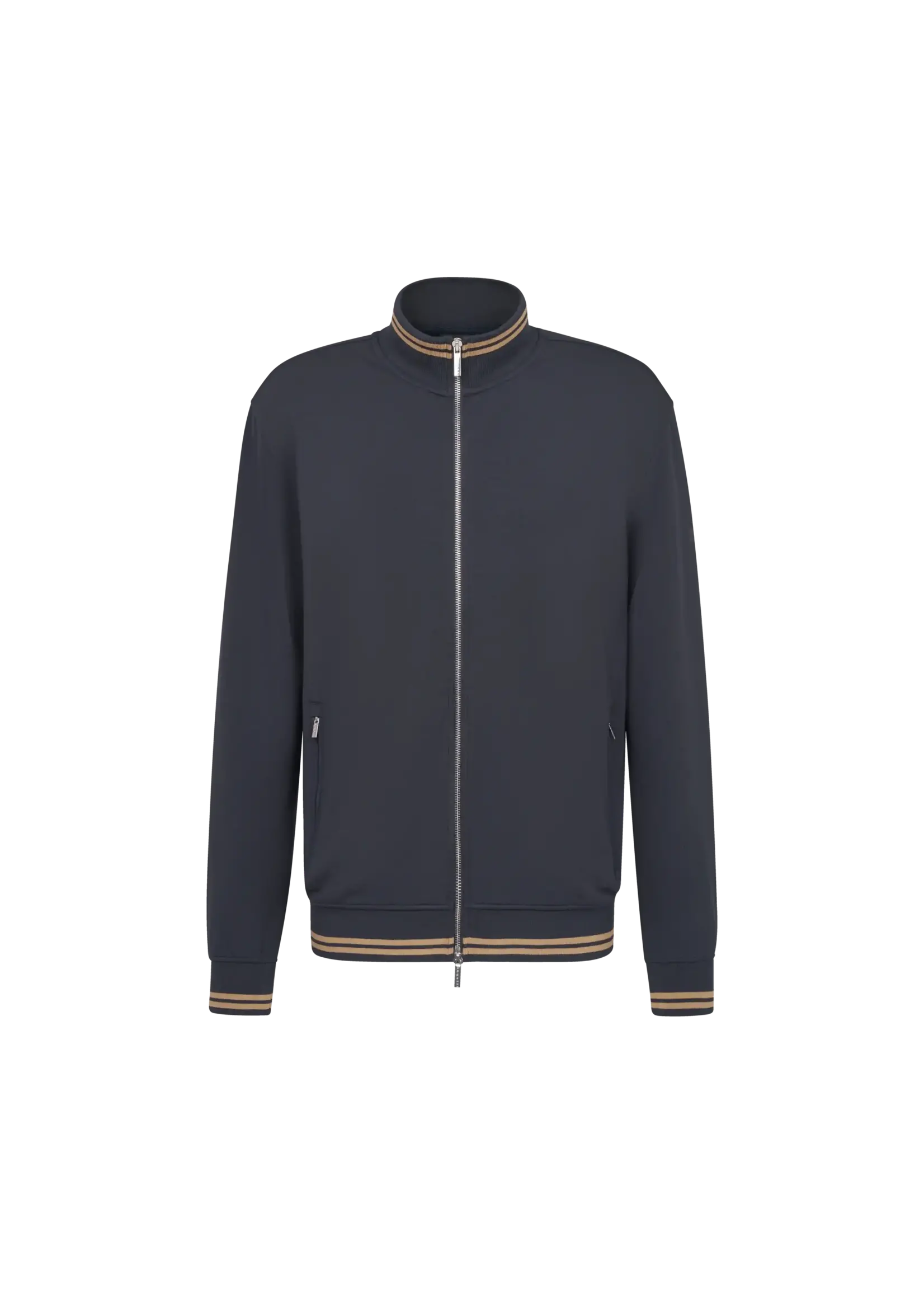 BUGATTI Veste en tricot avec fermeture éclair complète - 2 couleurs disponibles
