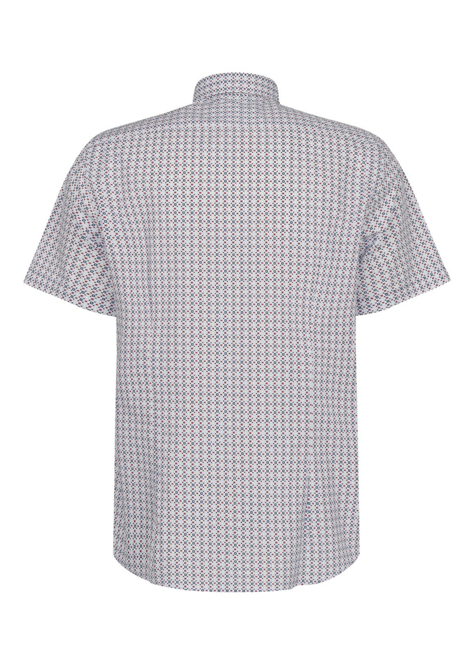 BUGATTI Chemise MC imprimée à boutons au col Bugatti