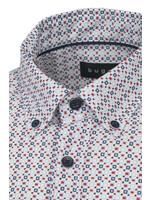 BUGATTI Chemise MC imprimée à boutons au col Bugatti