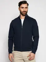 BUGATTI Chandail ML en tricot de coton avec fermeture éclair complète - 2 couleurs disponibles