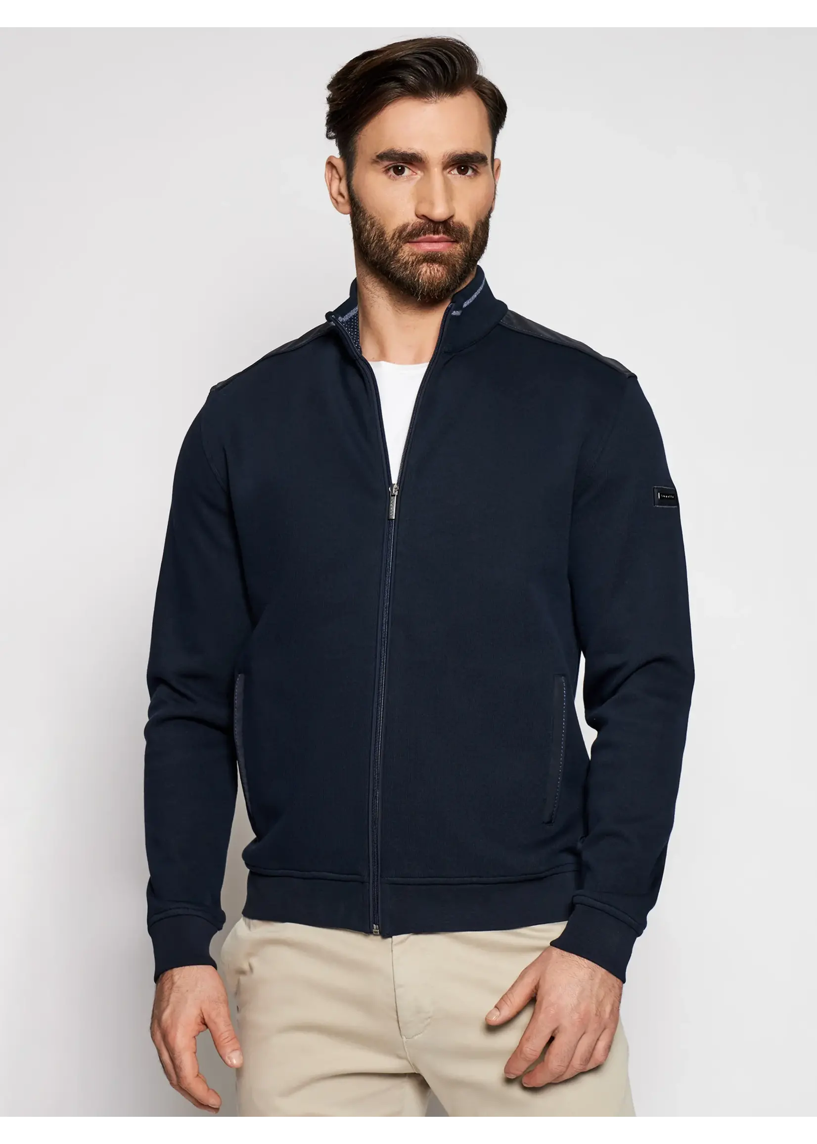 BUGATTI Full Zip Ribbed Knit Jacket - 2 colors available
