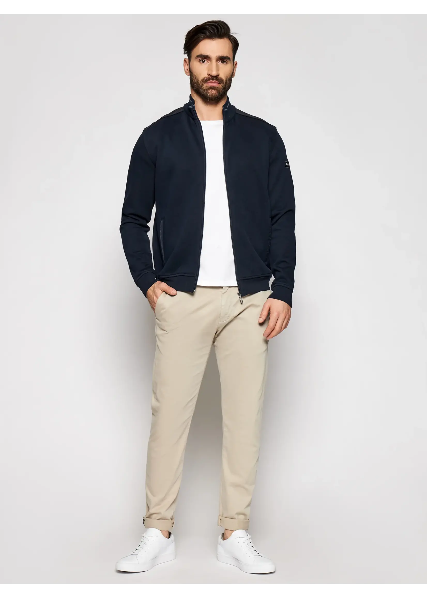 BUGATTI Full Zip Ribbed Knit Jacket - 2 colors available