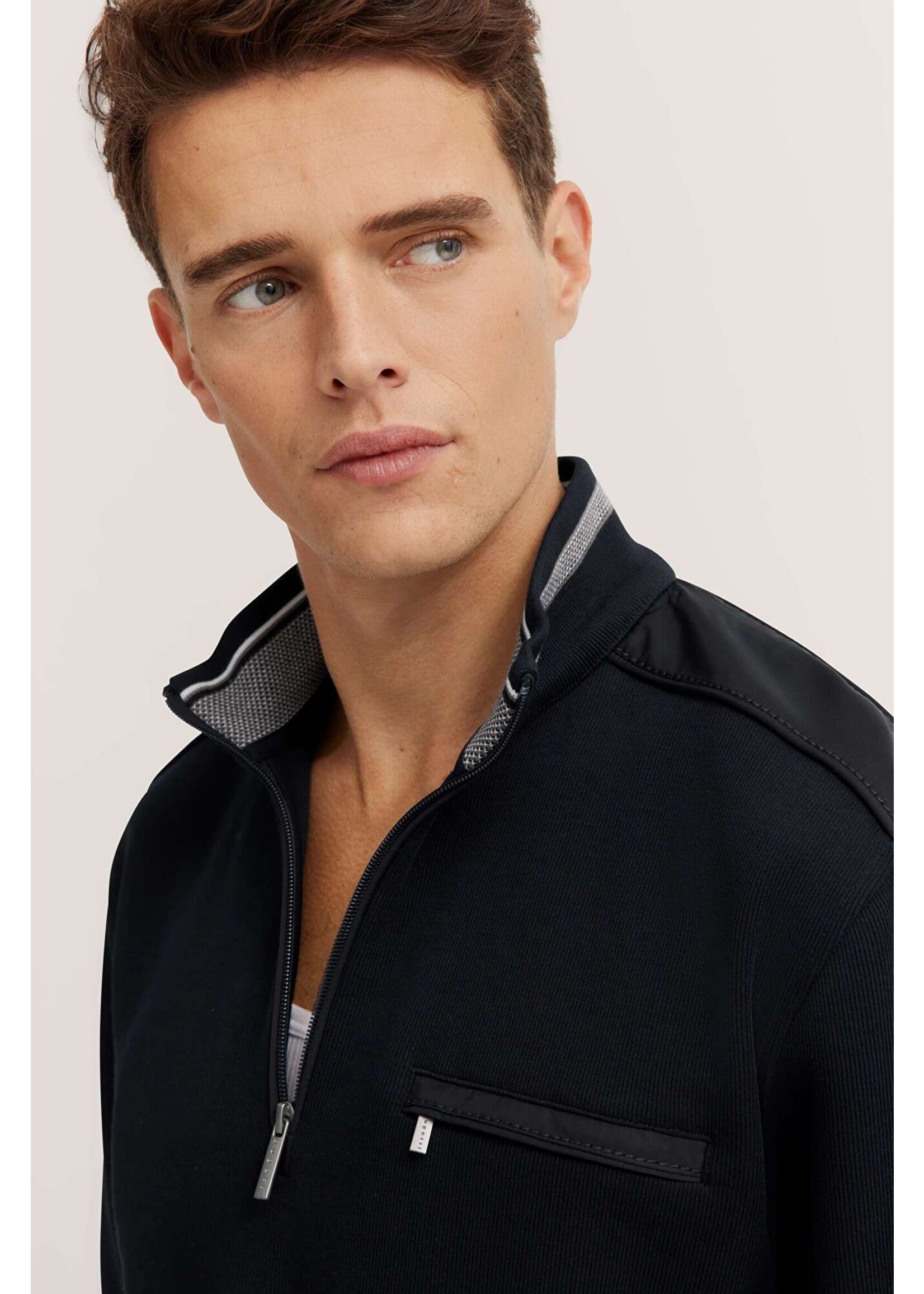 BUGATTI Men's 1/4 zip knit sweater - 2 colors available