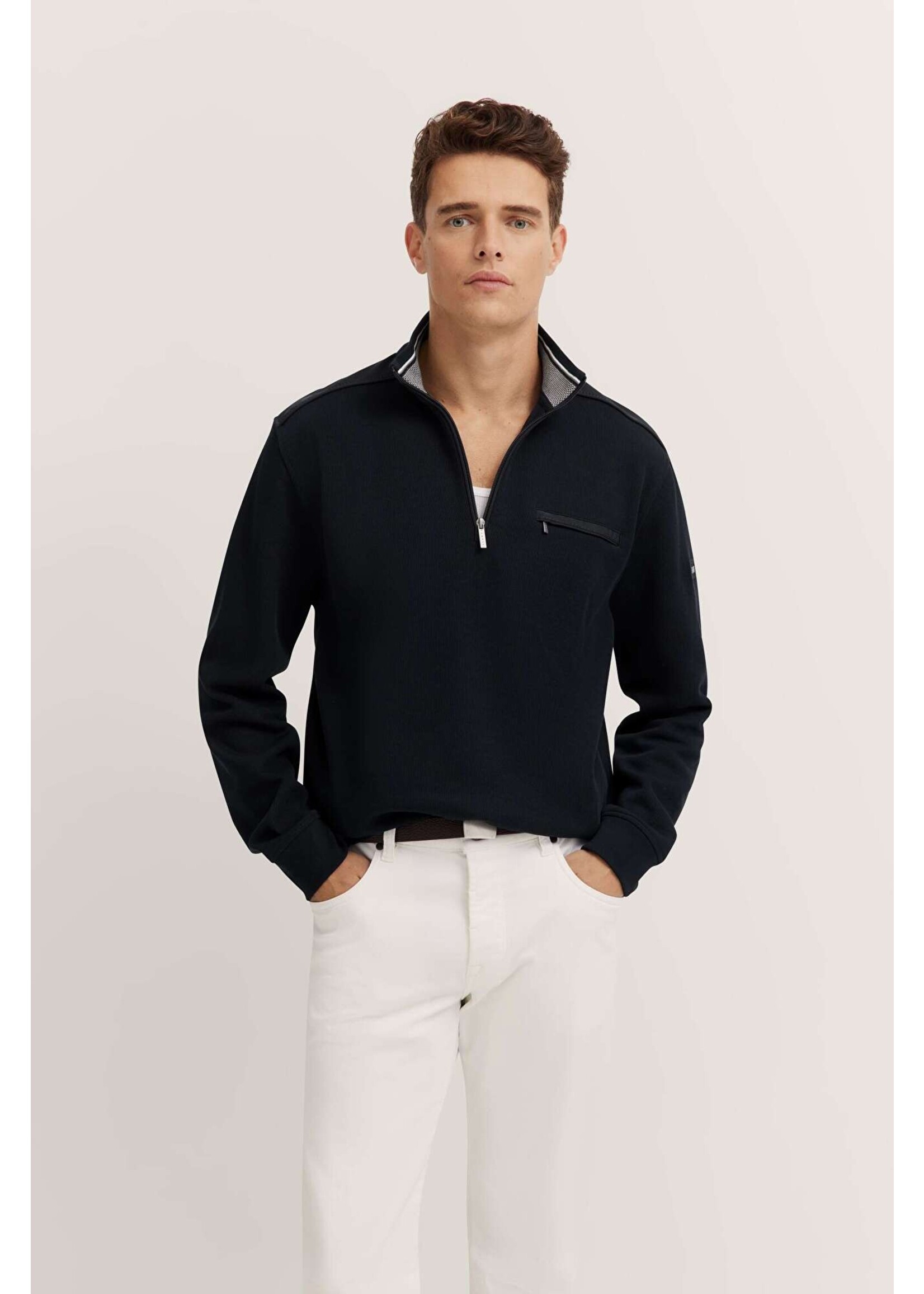BUGATTI Men's 1/4 zip knit sweater - 2 colors available