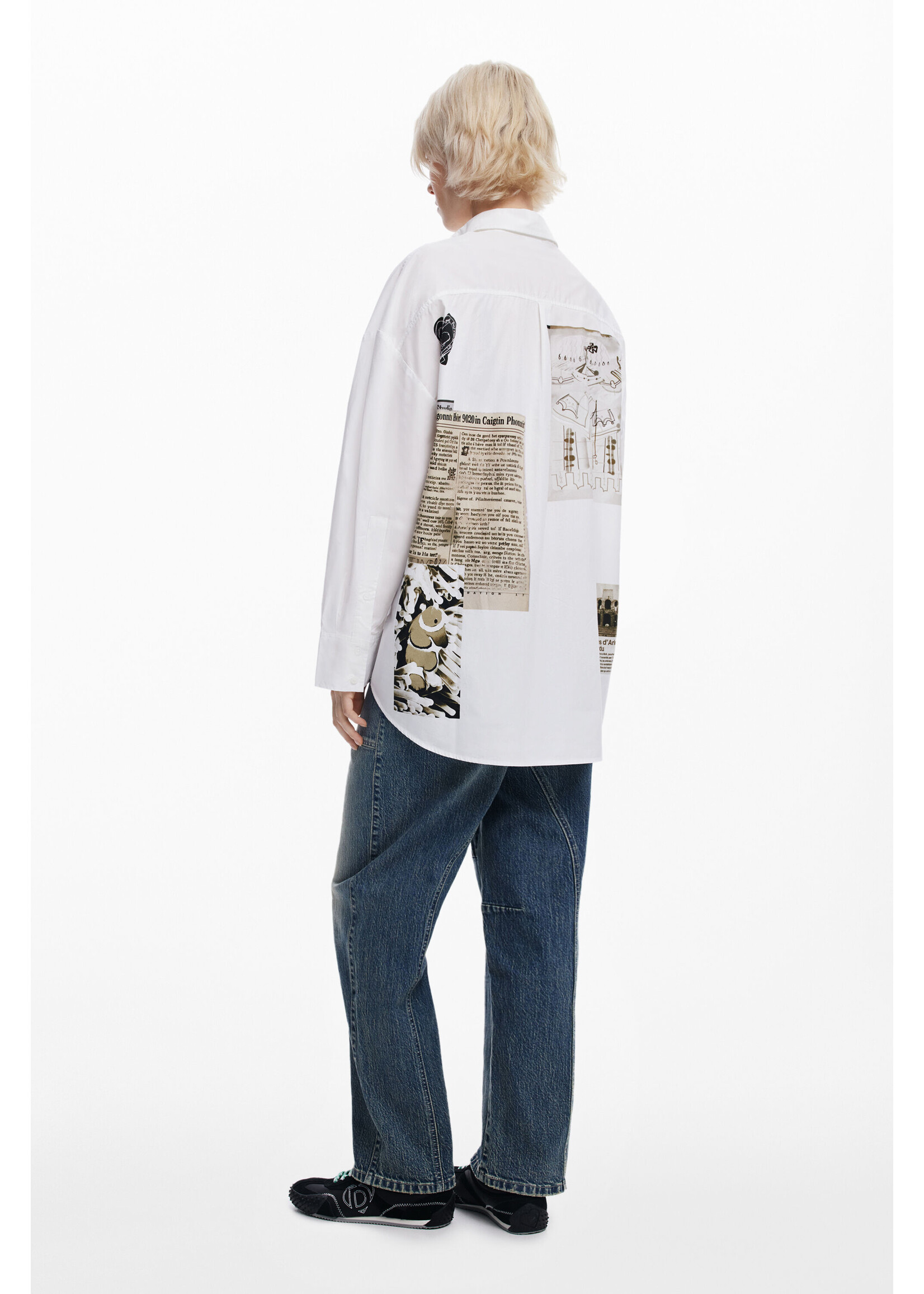 DESIGUAL Blouse collection Designer Christian Lacroix à fermeture éclair