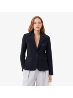 LACOSTE Veston en laine coupe ajustée pour femme-Marine
