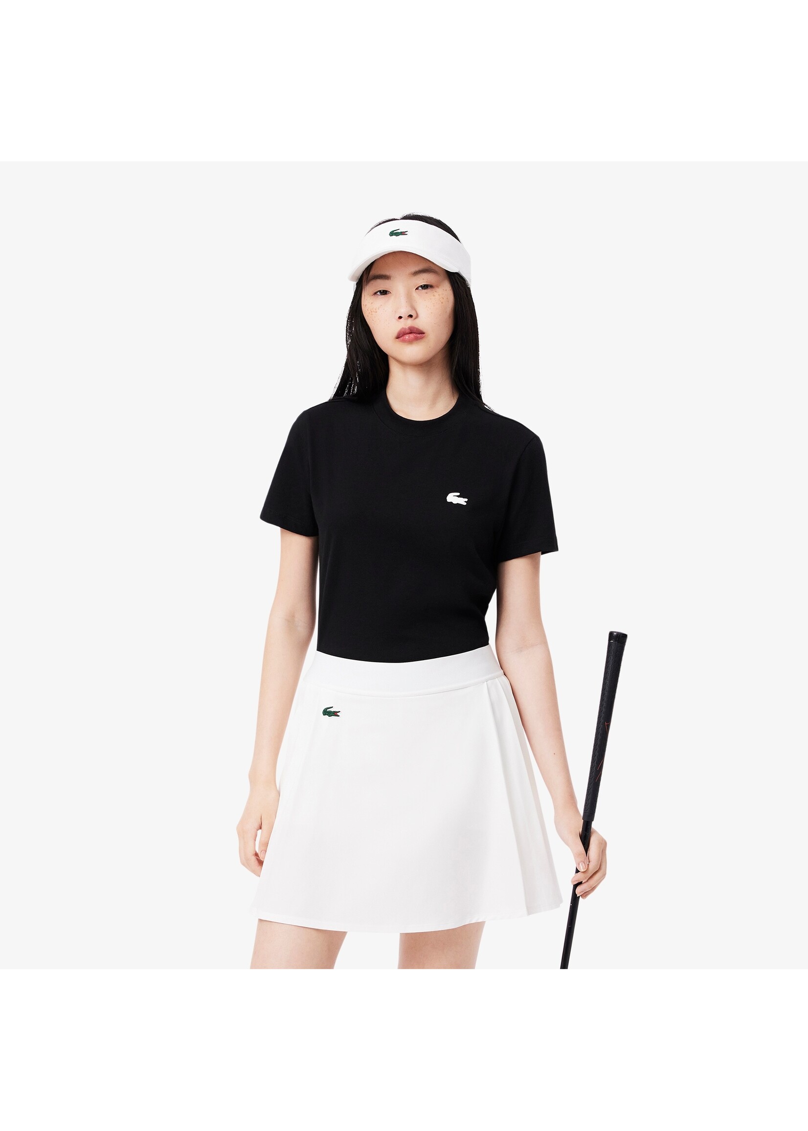LACOSTE T-shirt Sport coton technique Ultra Dry pour femme-Noir