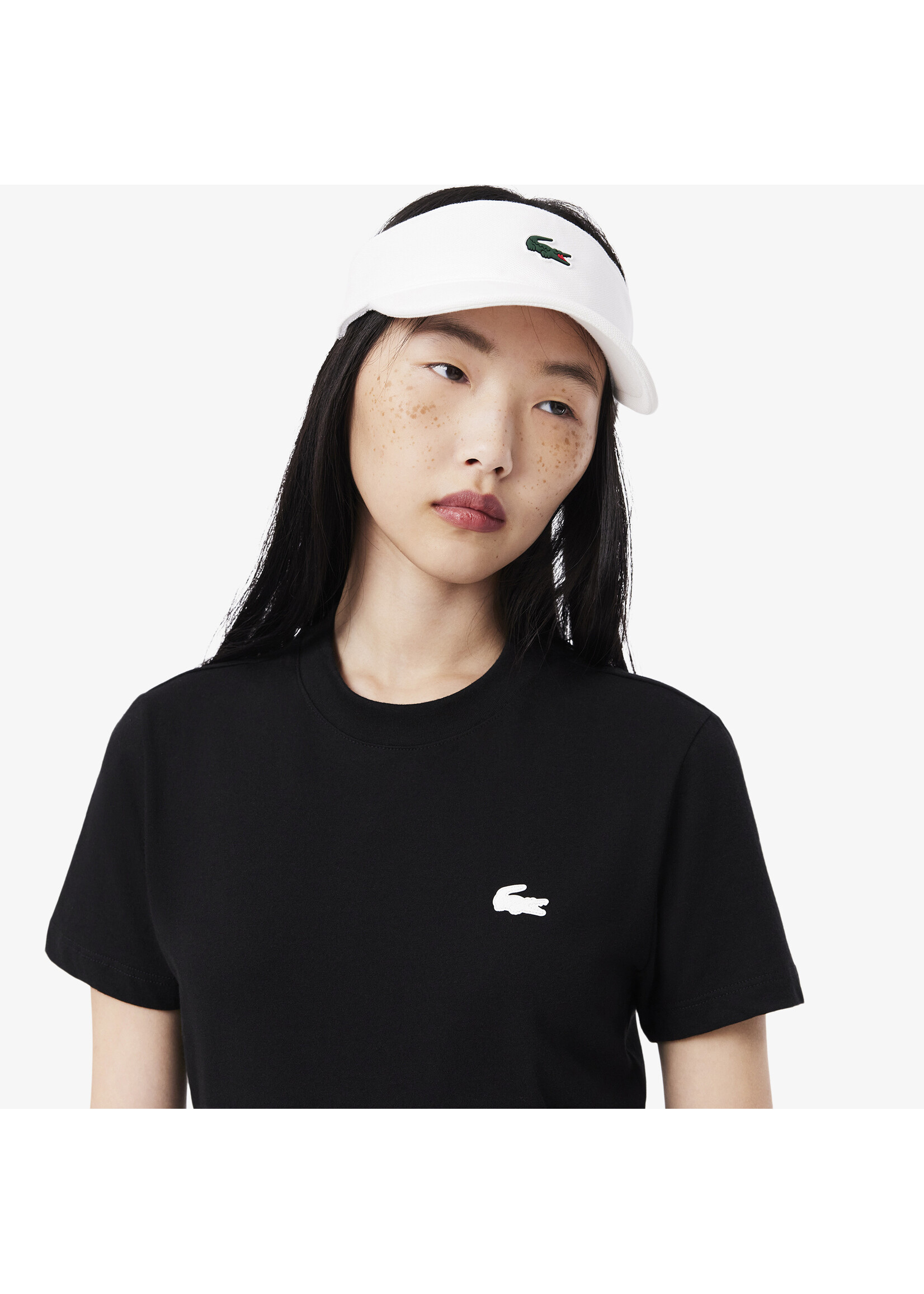 LACOSTE T-shirt Sport coton technique Ultra Dry pour femme-Noir
