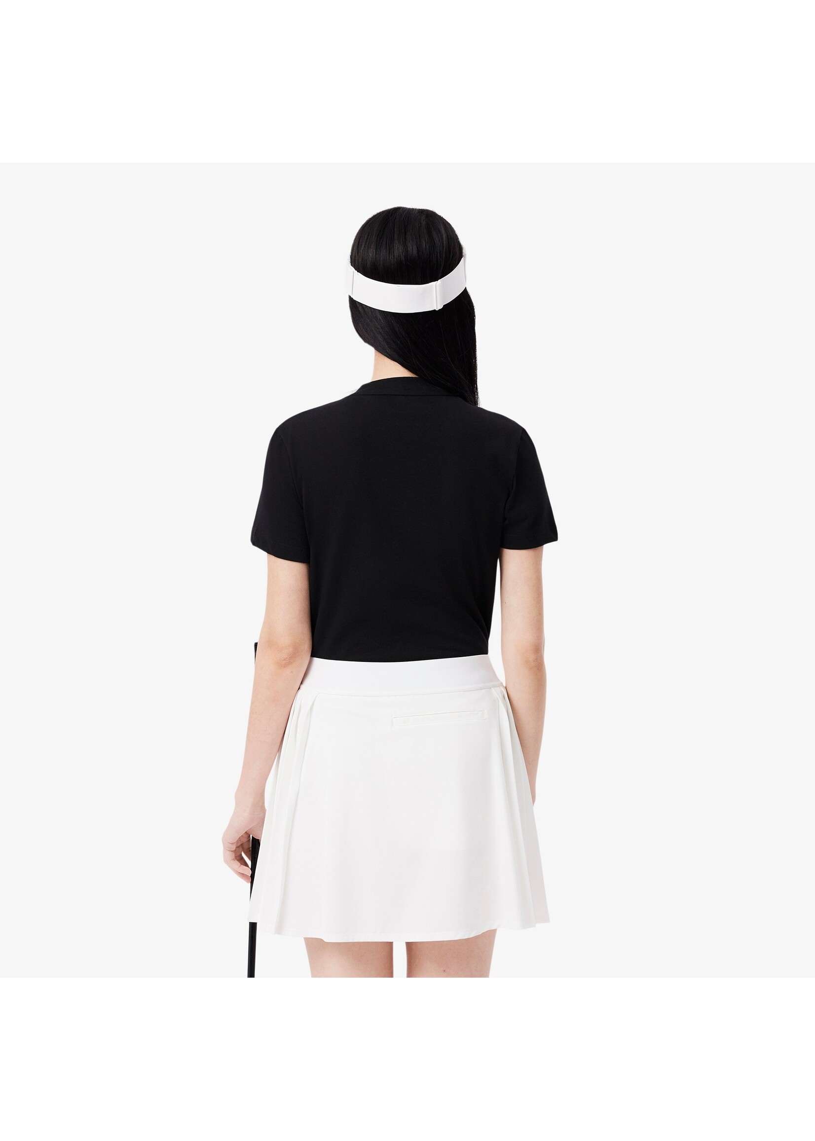 LACOSTE T-shirt Sport coton technique Ultra Dry pour femme-Noir