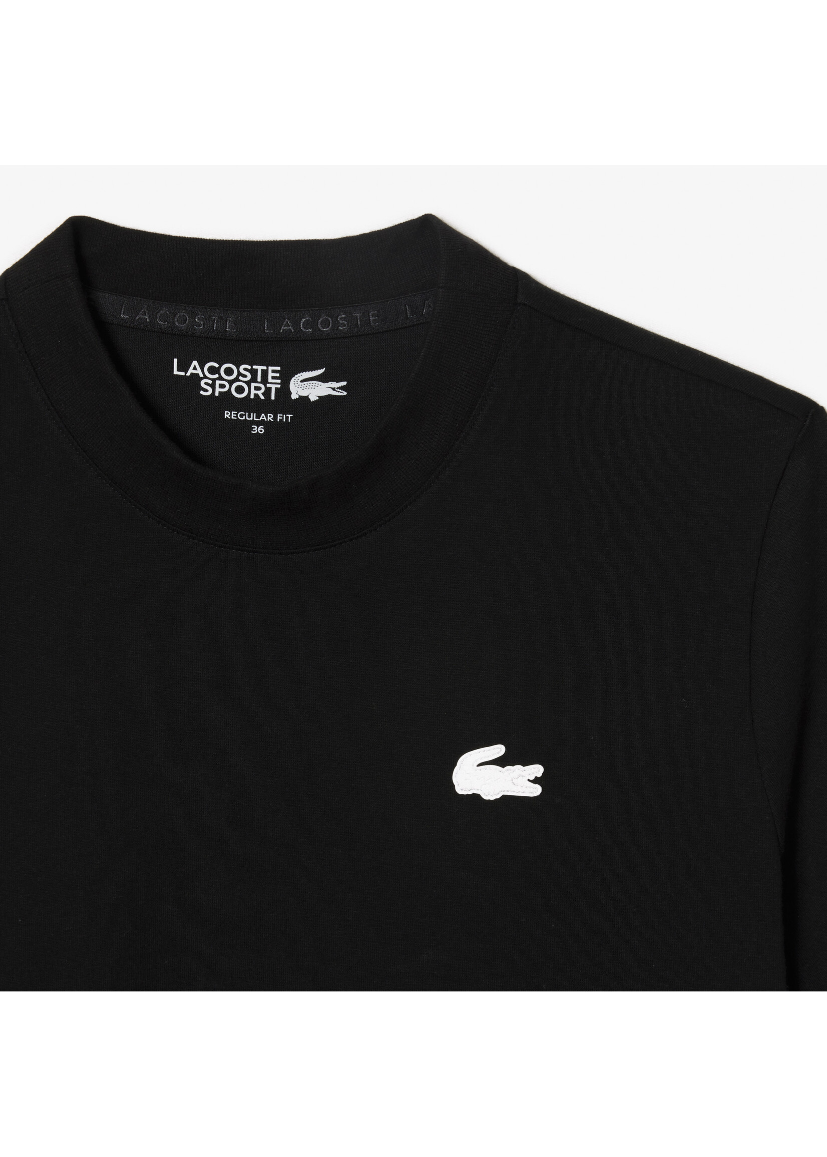 LACOSTE T-shirt Sport coton technique Ultra Dry pour femme-Noir