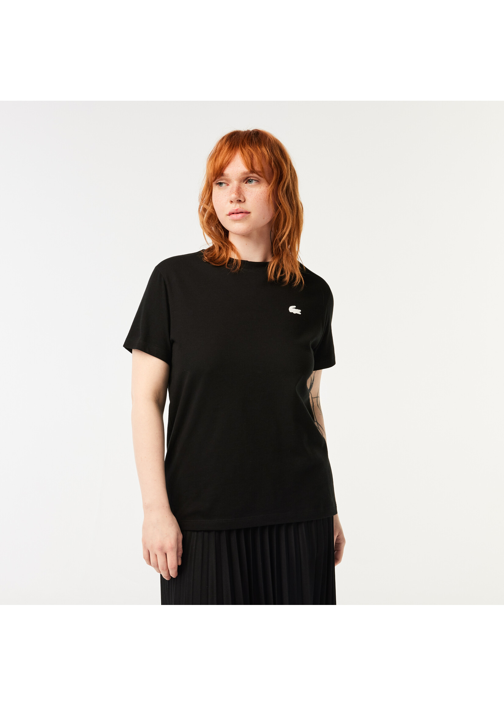 LACOSTE T-shirt Sport coton technique Ultra Dry pour femme-Noir