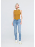 DUER Jeans Performance Girlfriend pour femme - Hazy Blue