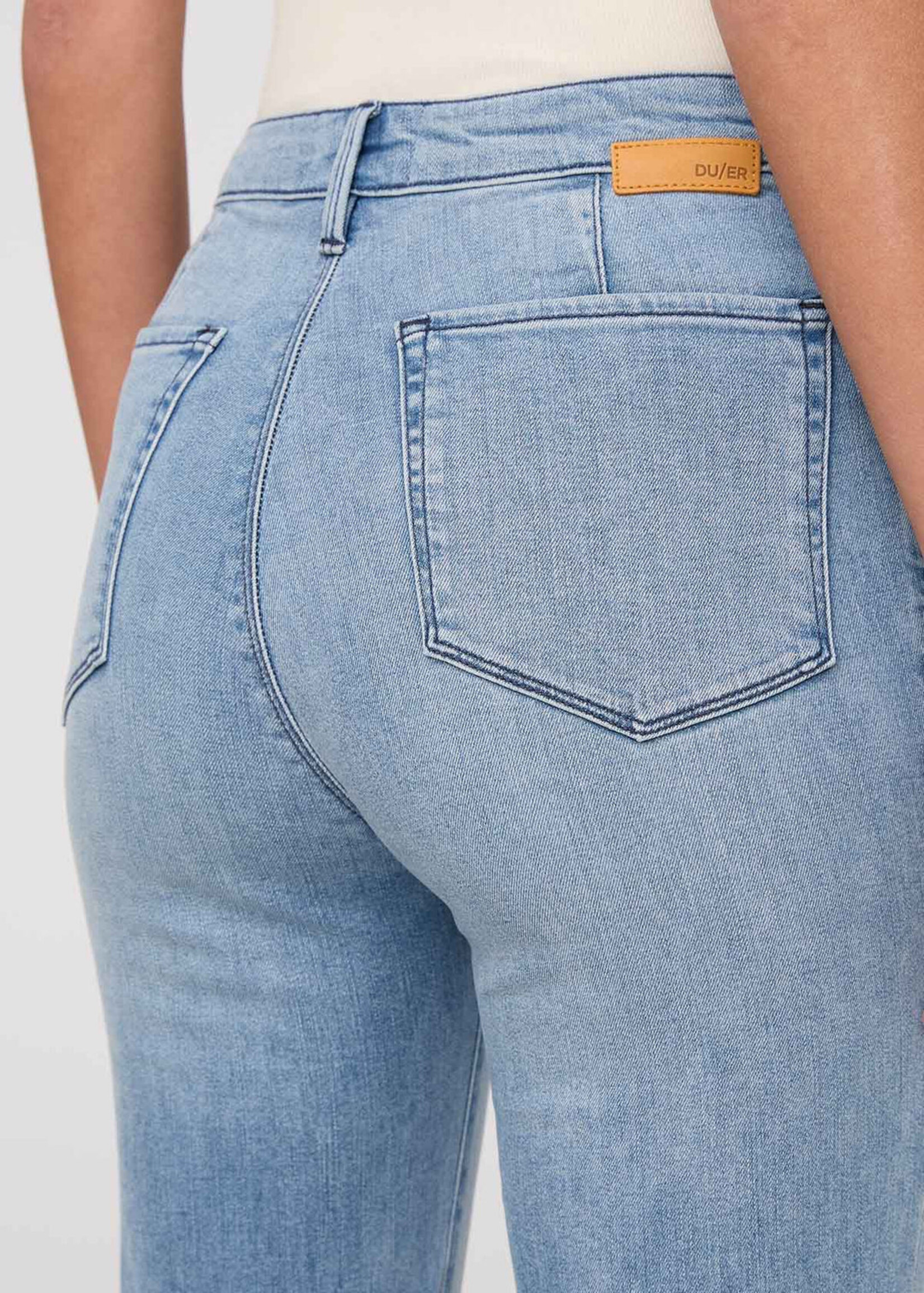 DUER Jeans No Sweat Denim taille haute pour femme - Mystic Blue