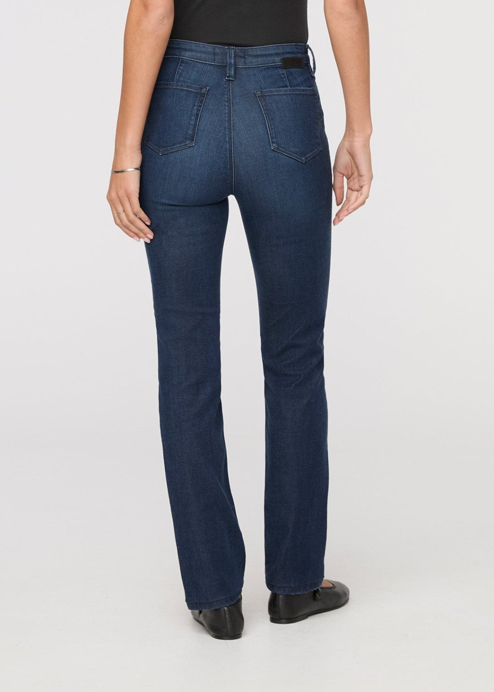 DUER No Sweat Denim High Rise Slim Straight - Worn Rinse