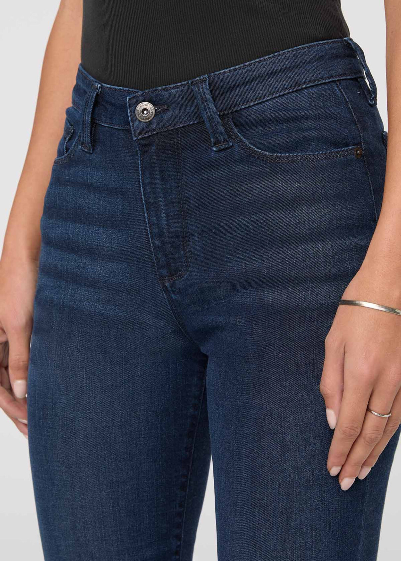 DUER No Sweat Denim High Rise Slim Straight - Worn Rinse