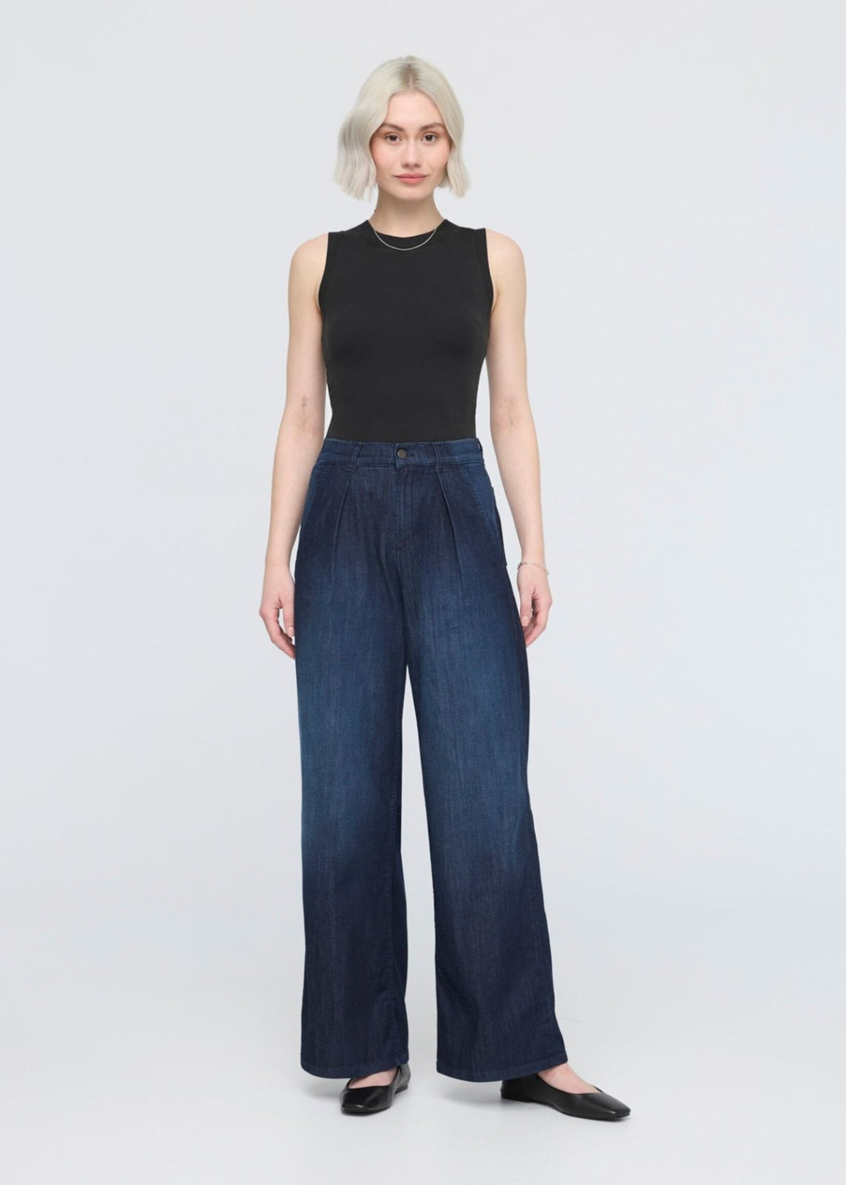 DUER Jeans Performance léger avec plis pour femme-Modern Rinse