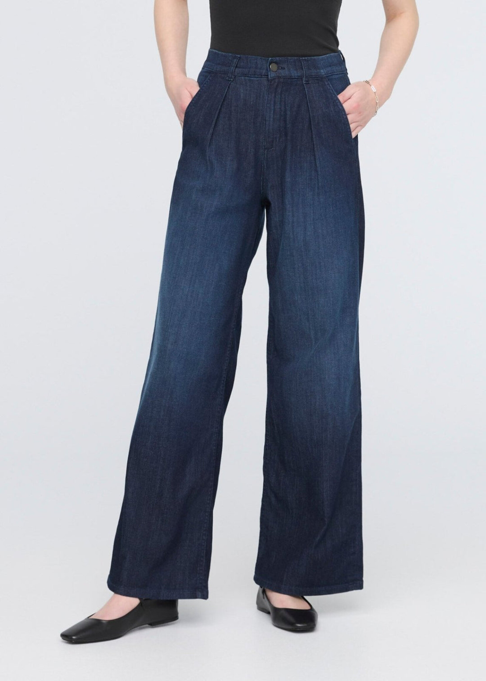 DUER Jeans Performance léger avec plis pour femme-Modern Rinse