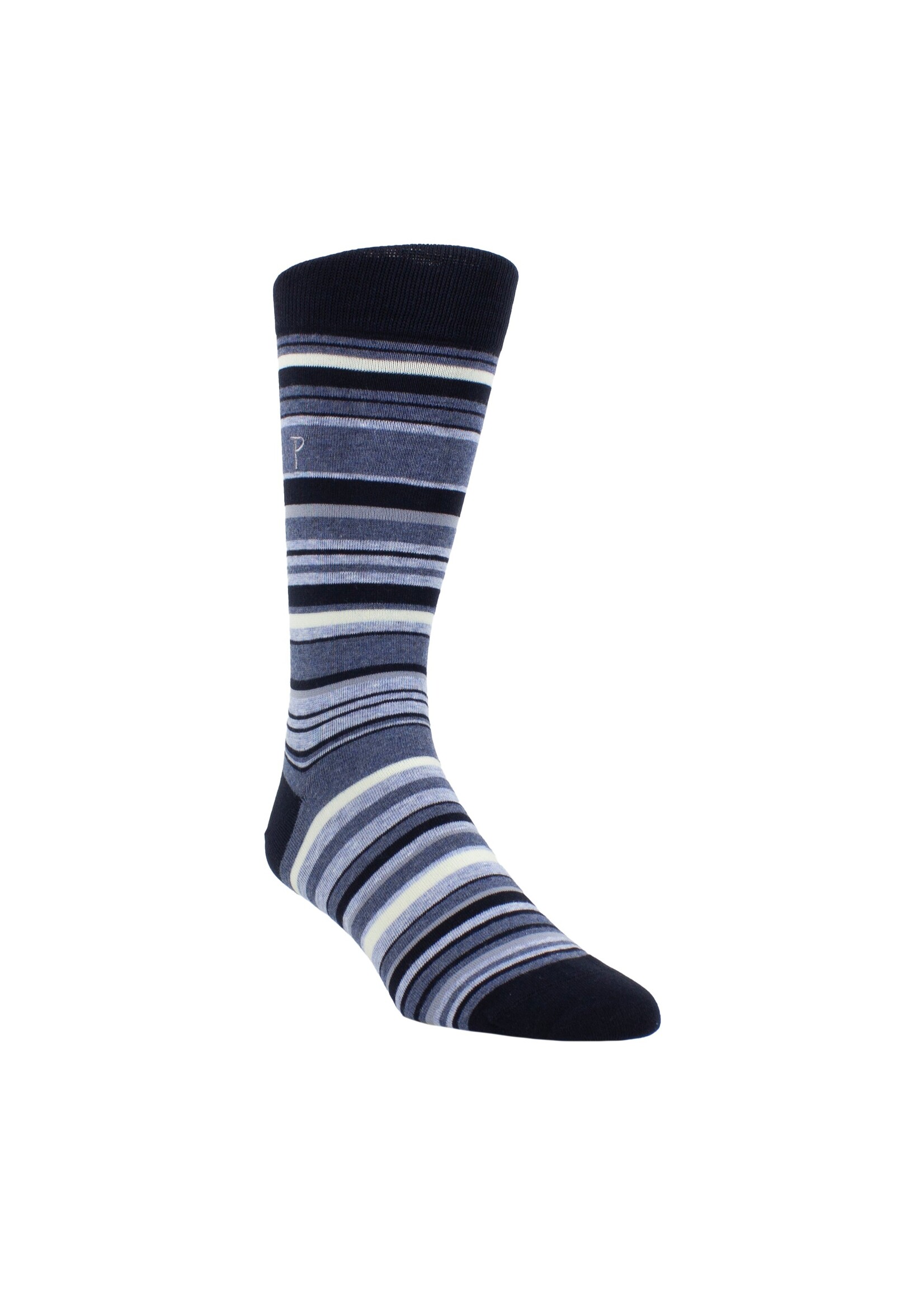 PERRI'S SOCKS Bas de tous les jours rayés en coton pour homme - 4 couleurs disponibles