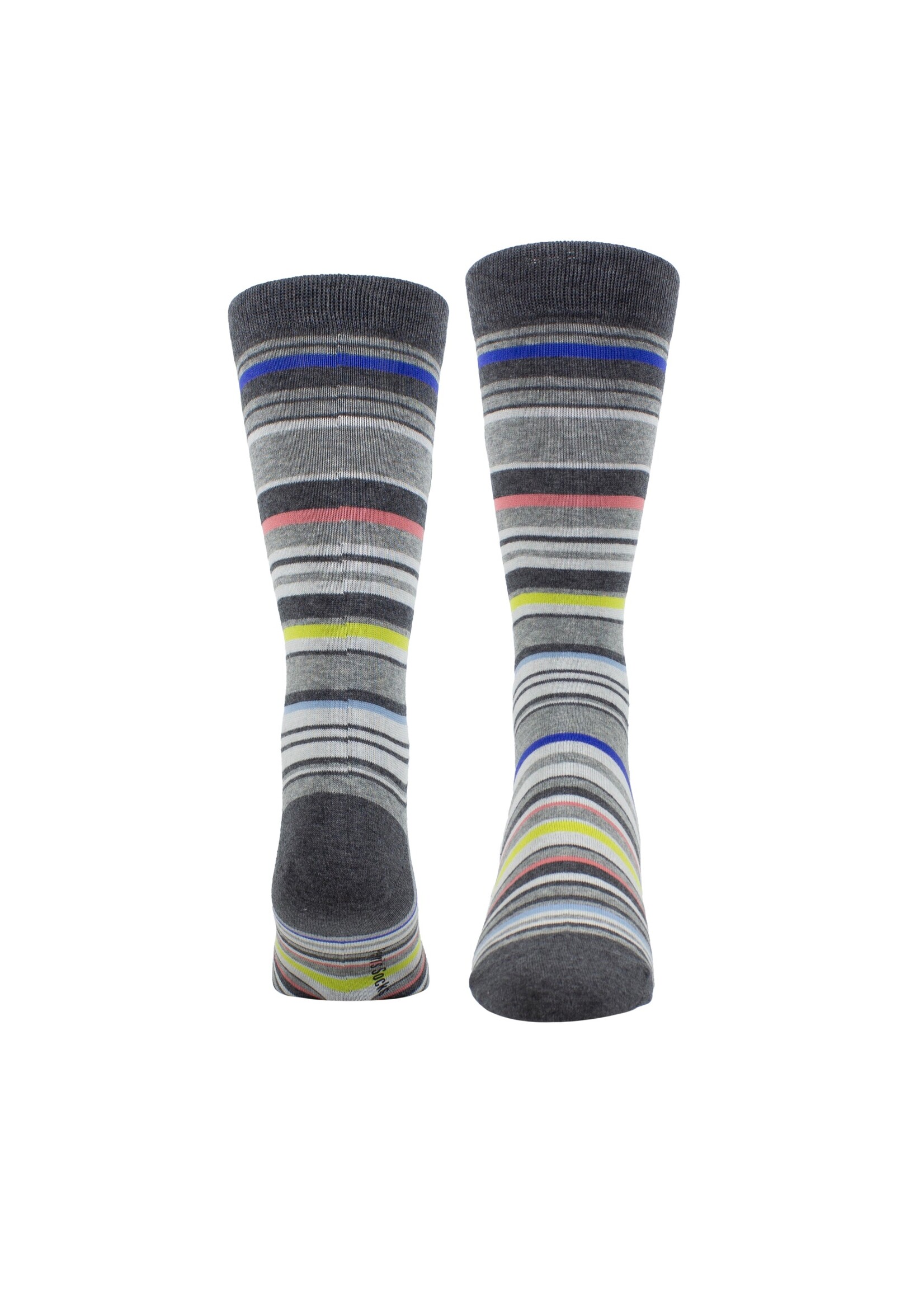 PERRI'S SOCKS Bas de tous les jours rayés en coton pour homme - 4 couleurs disponibles