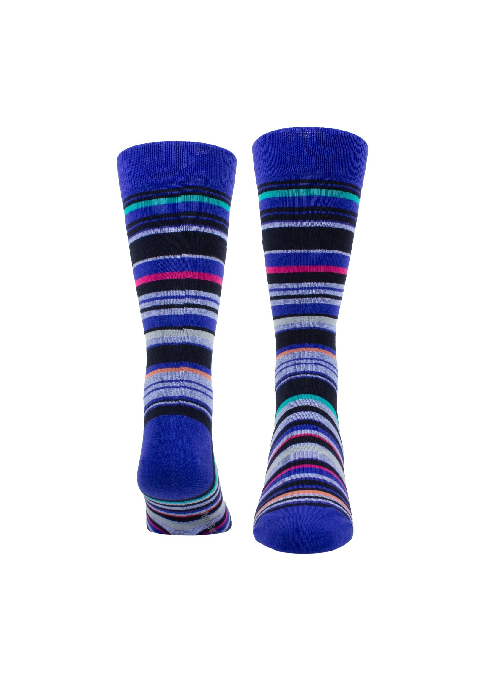 PERRI'S SOCKS Bas de tous les jours rayés en coton pour homme - 4 couleurs disponibles