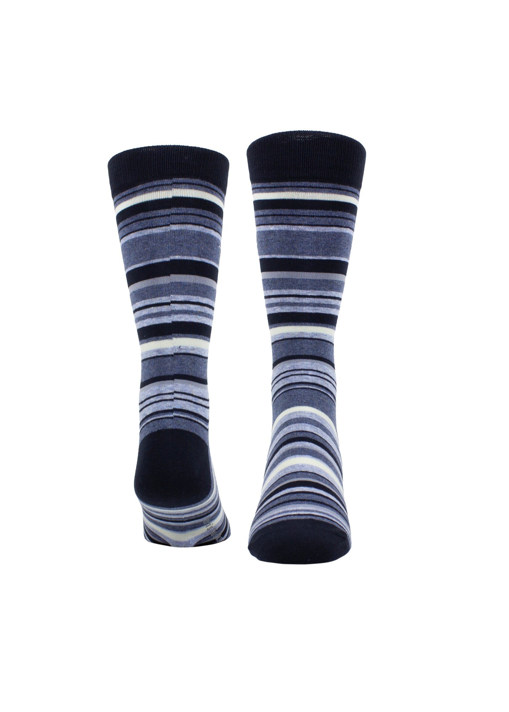 PERRI'S SOCKS Bas de tous les jours rayés en coton pour homme - 4 couleurs disponibles