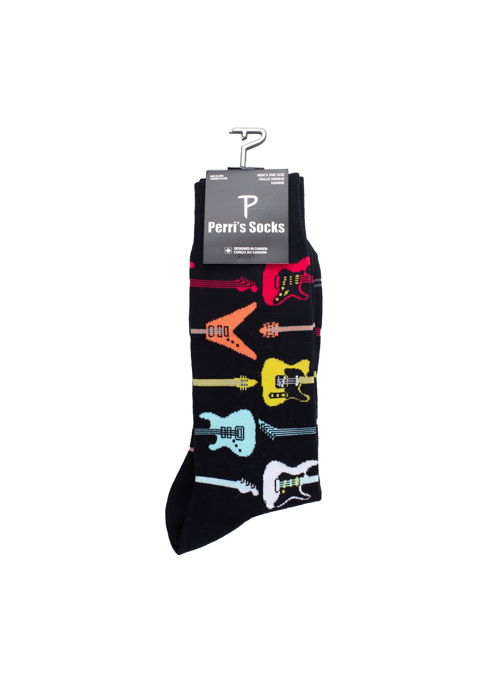 PERRI'S SOCKS Bas avec motif de guitares électriques colorées (1 paire)
