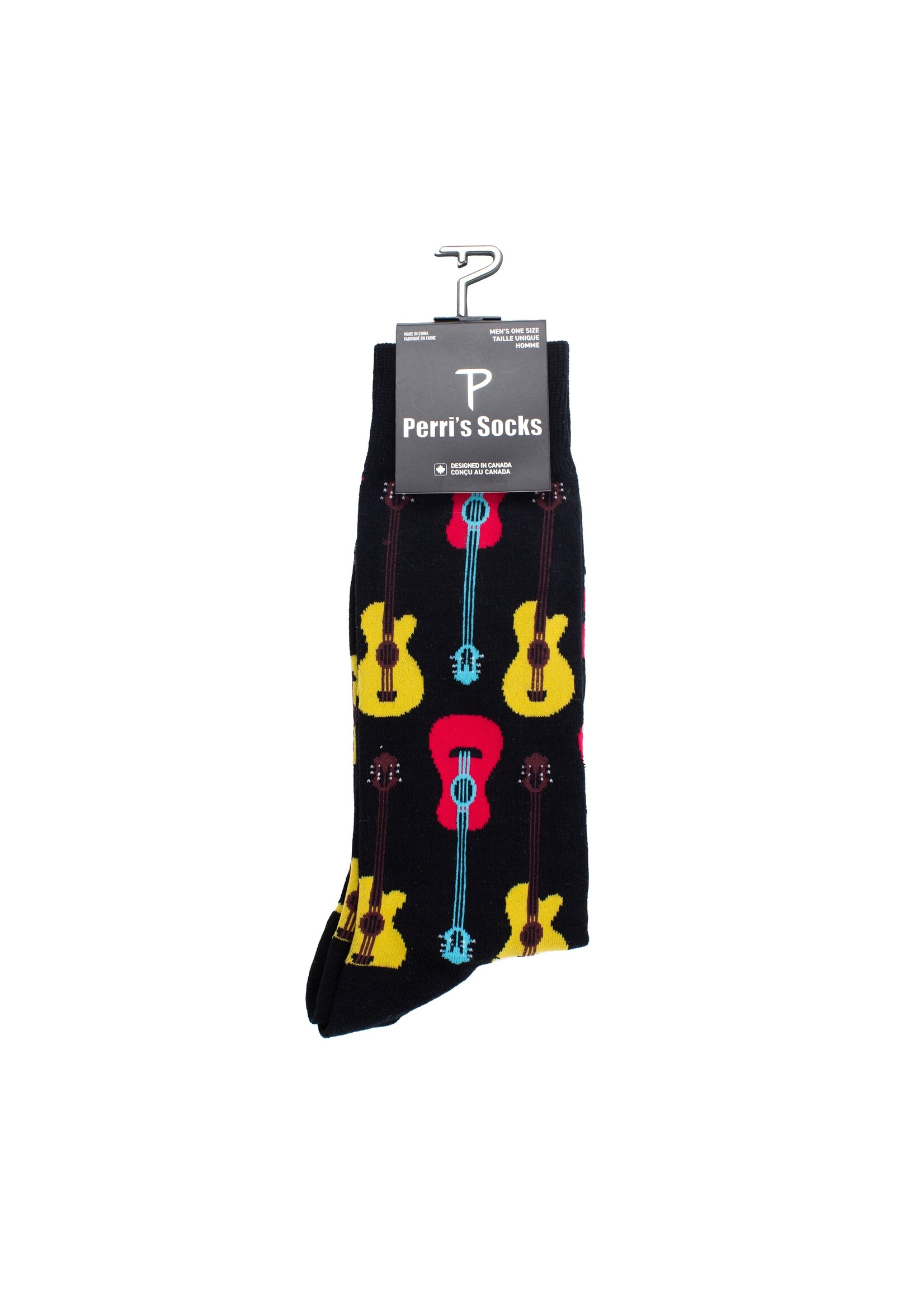 PERRI'S SOCKS Bas avec motif de guitares classiques colorées (1 paire)