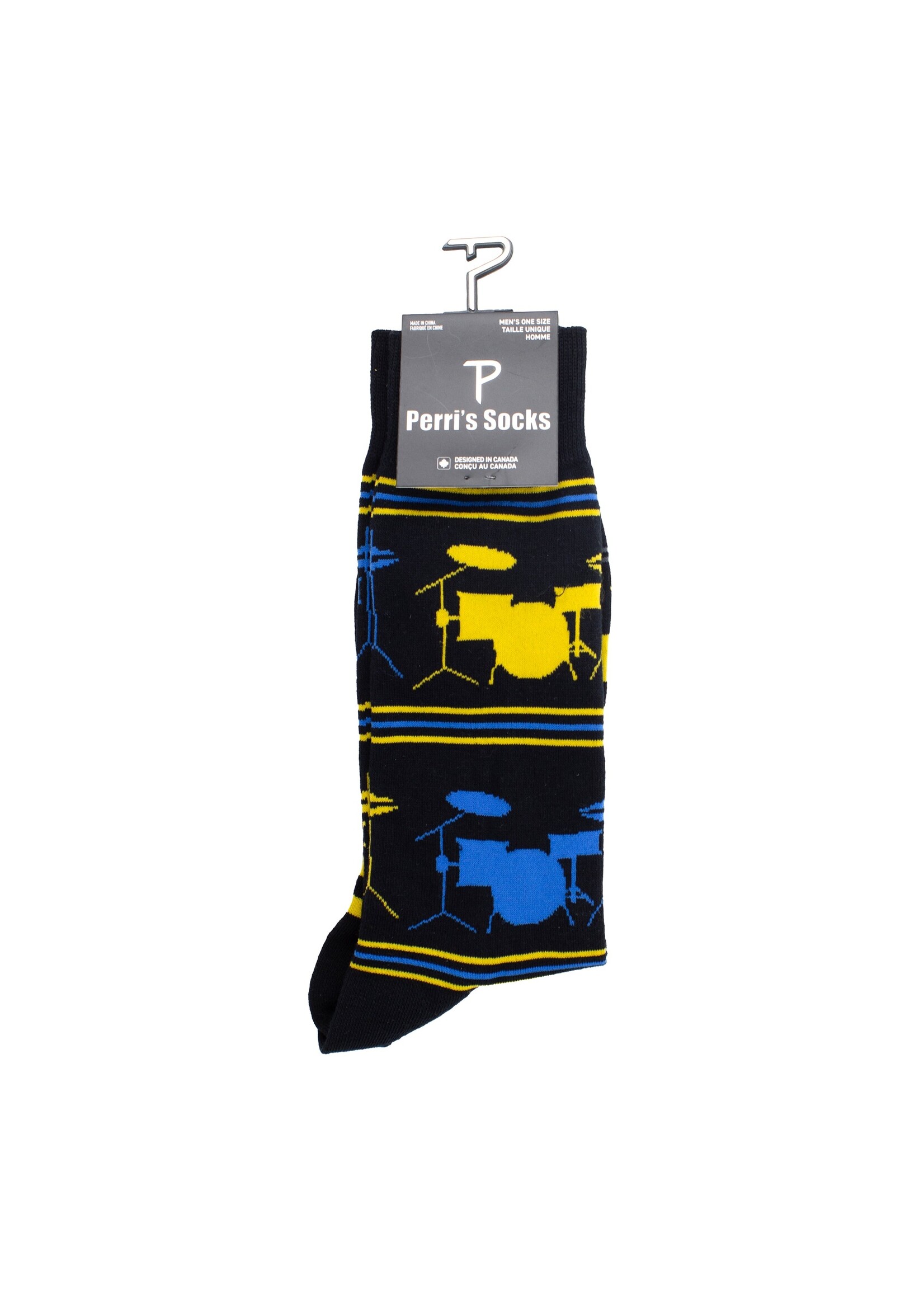 PERRI'S SOCKS Bas avec motif de tambours et cymbales (1 paire)