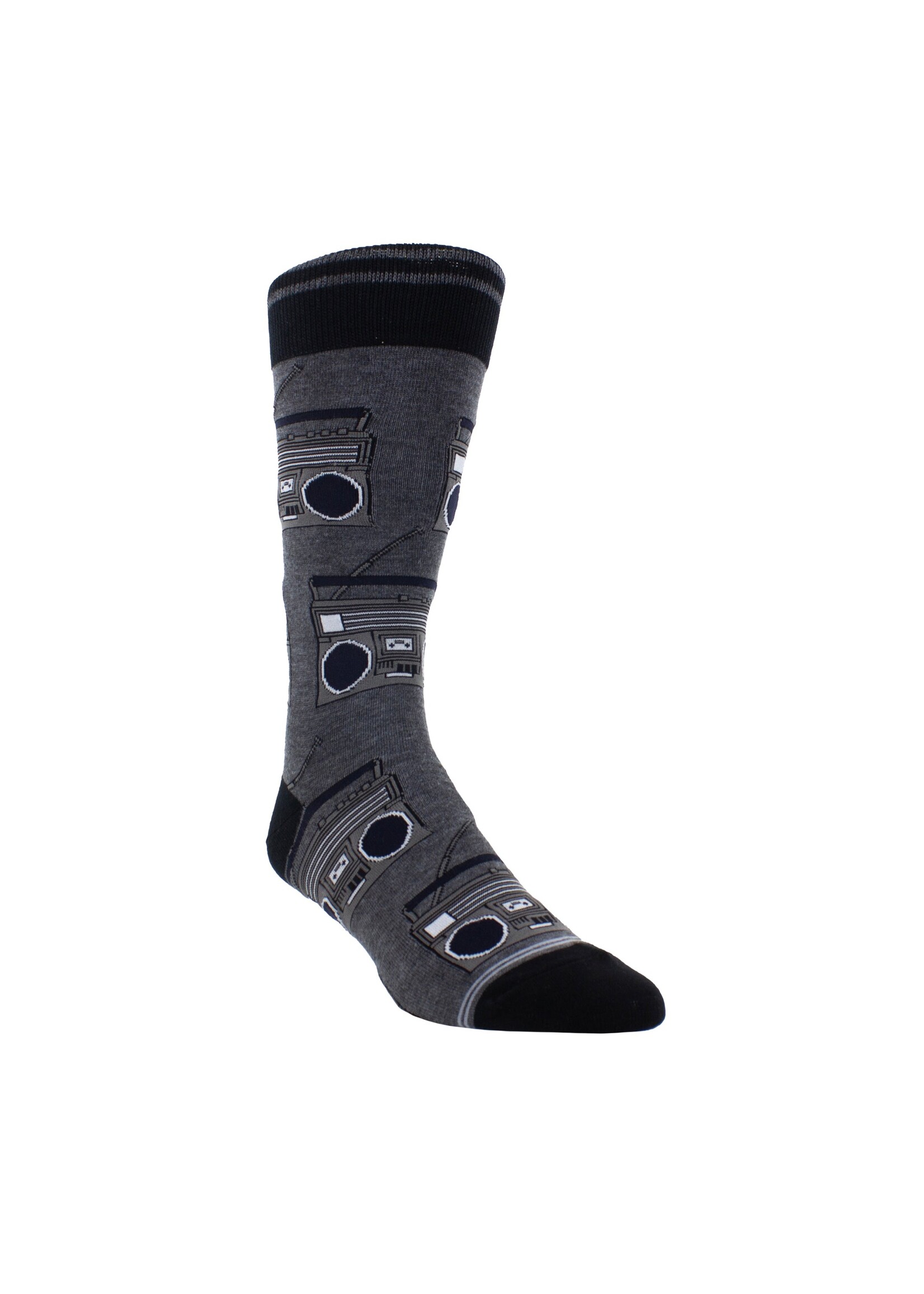 PERRI'S SOCKS Bas avec motif de chaîne stéréo rétro (1 paire)