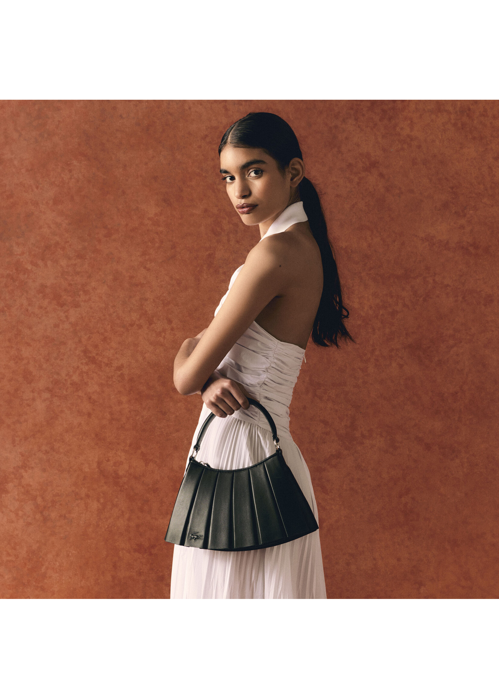 LACOSTE Petit sac en cuir Runway Lenglen - 2 couleurs disponibles