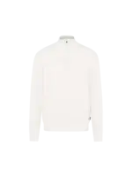 BUGATTI Chandail ML en tricot de coton avec fermeture éclair 1/4