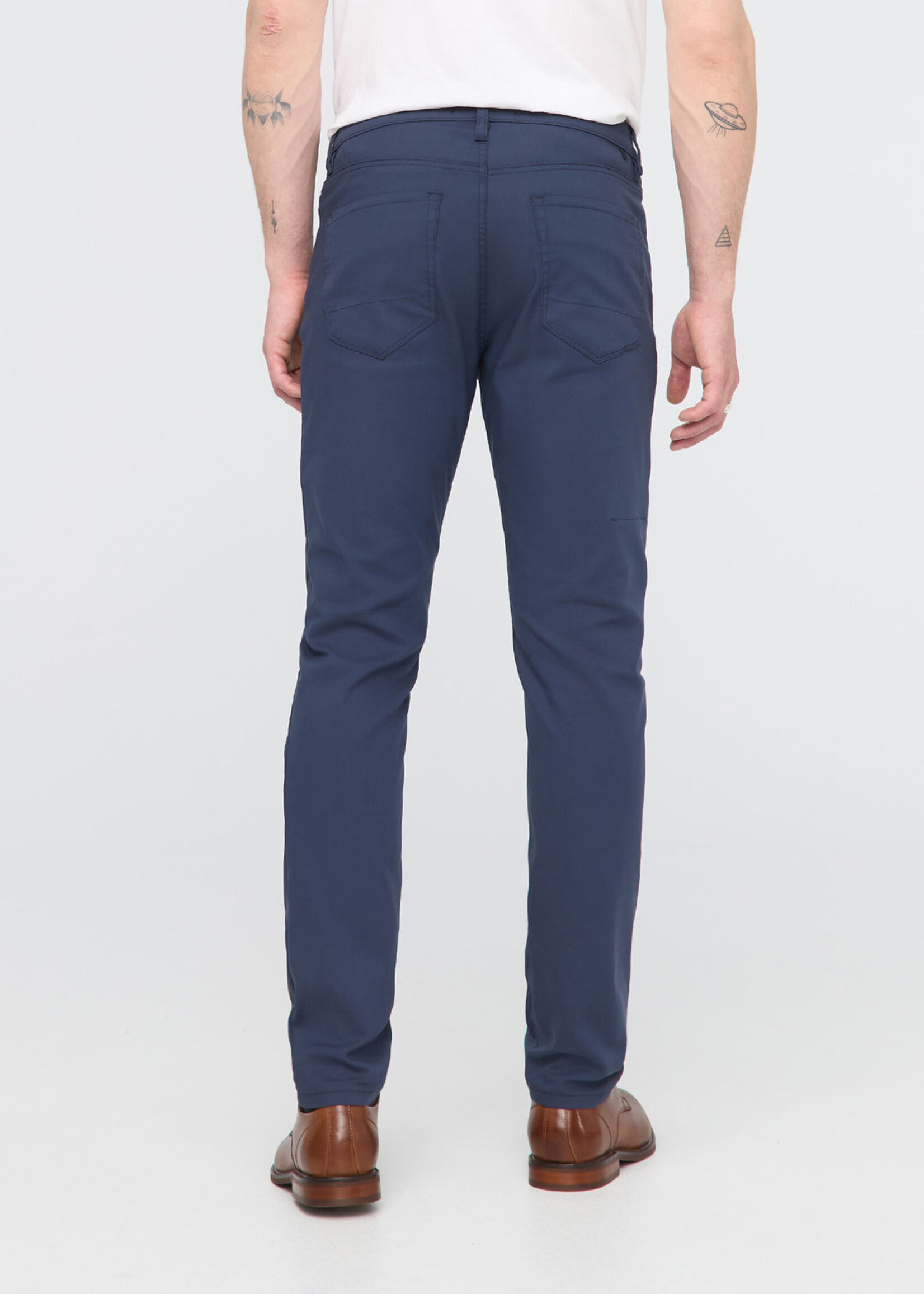 DUER Pantalon de ville extensible NuStretch coupe ajustée Marine-Homme